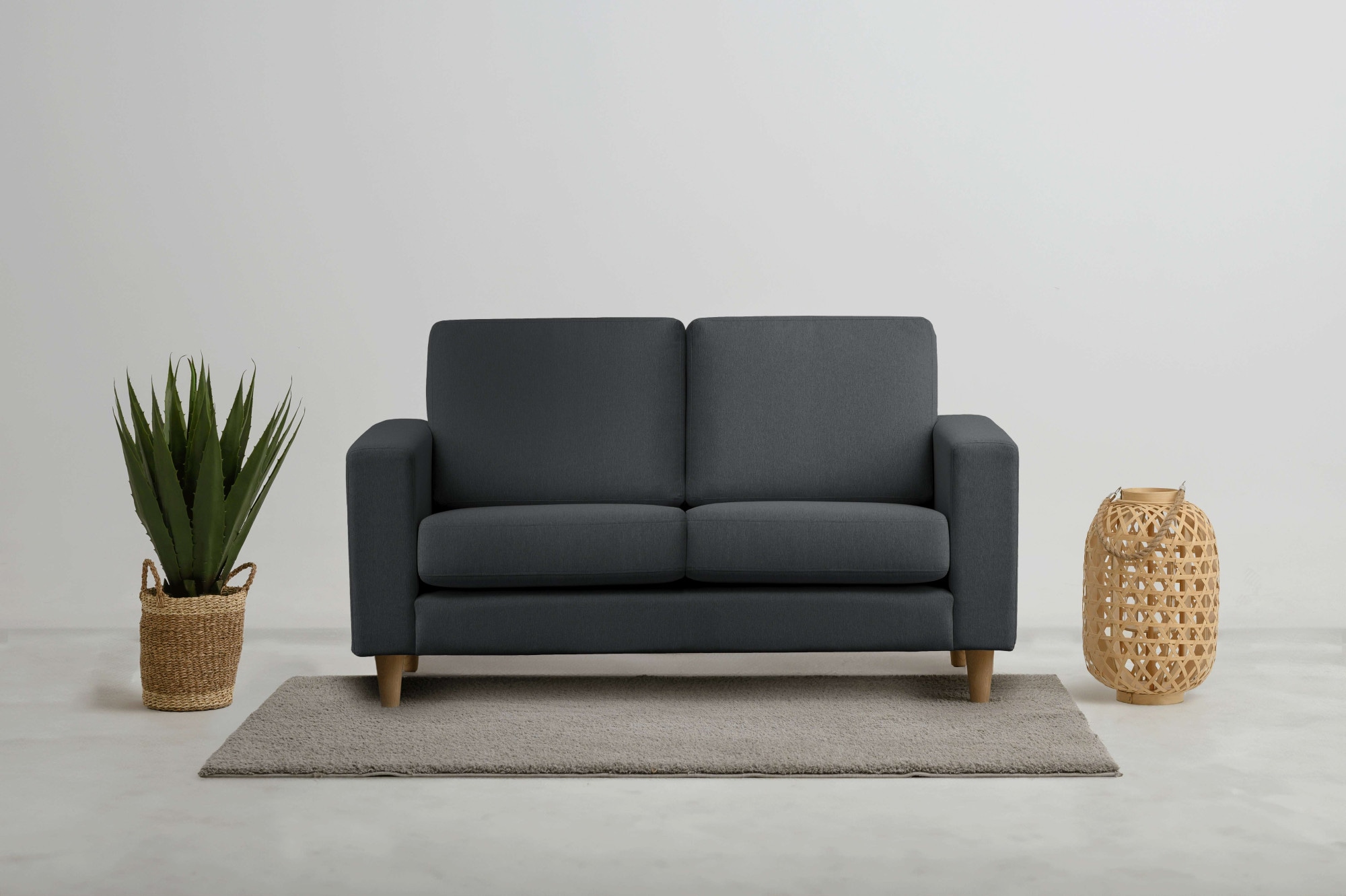 OTTO home 2-Sitzer »Tvinno« im skandinavischen Stil, mit Massivholzfüßen, B günstig online kaufen