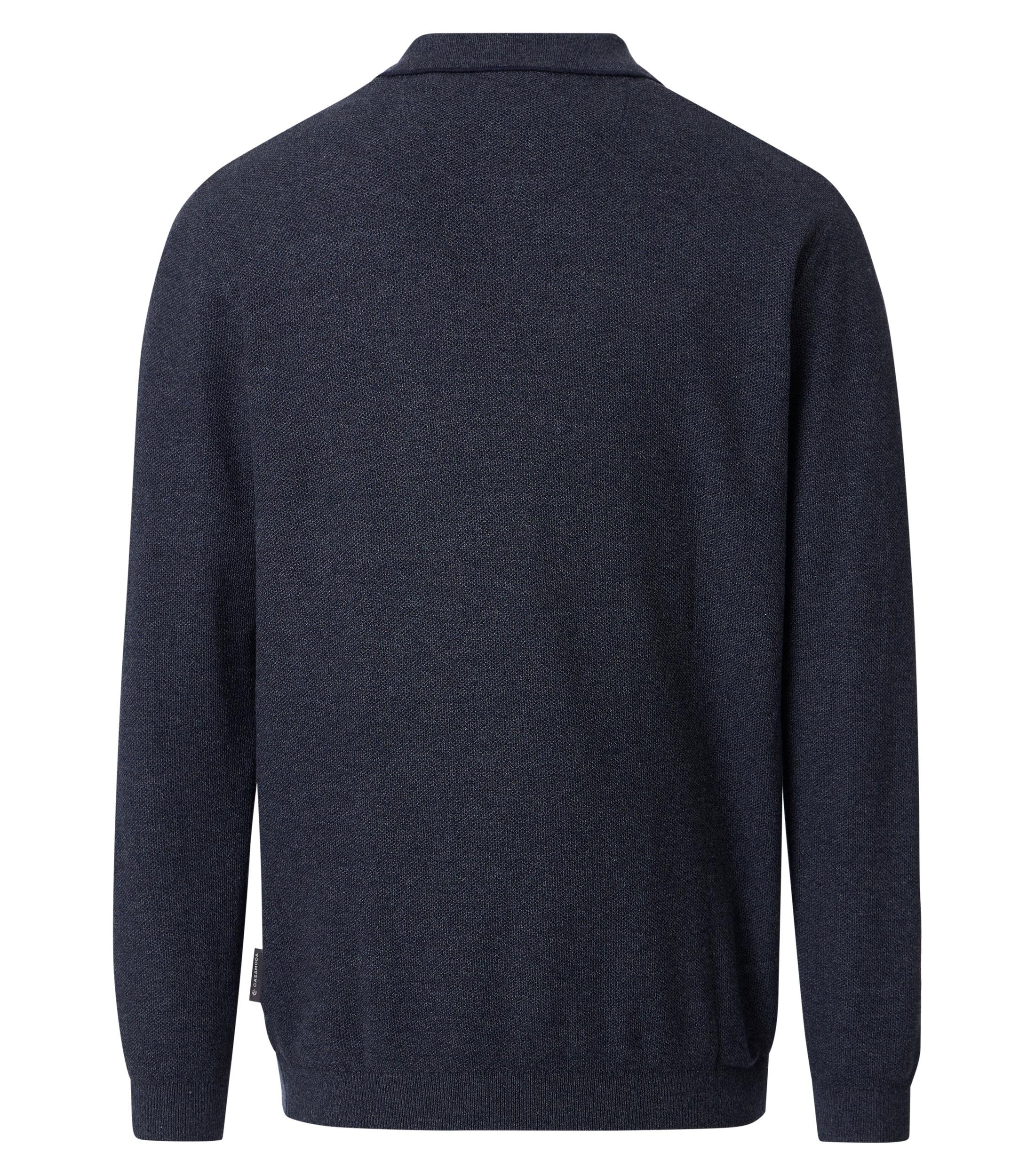 CASAMODA Langarm-Poloshirt »CASAMODA Polo-Shirt Langarm uni«