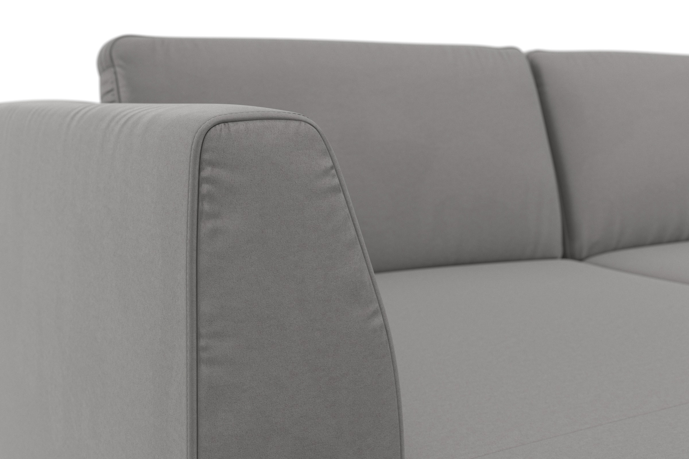 sit&more Wohnlandschaft »Olsen U-Form« inklusive Sitztiefenverstellung, wahlweise mit Bettfunktion, 15cm hoch