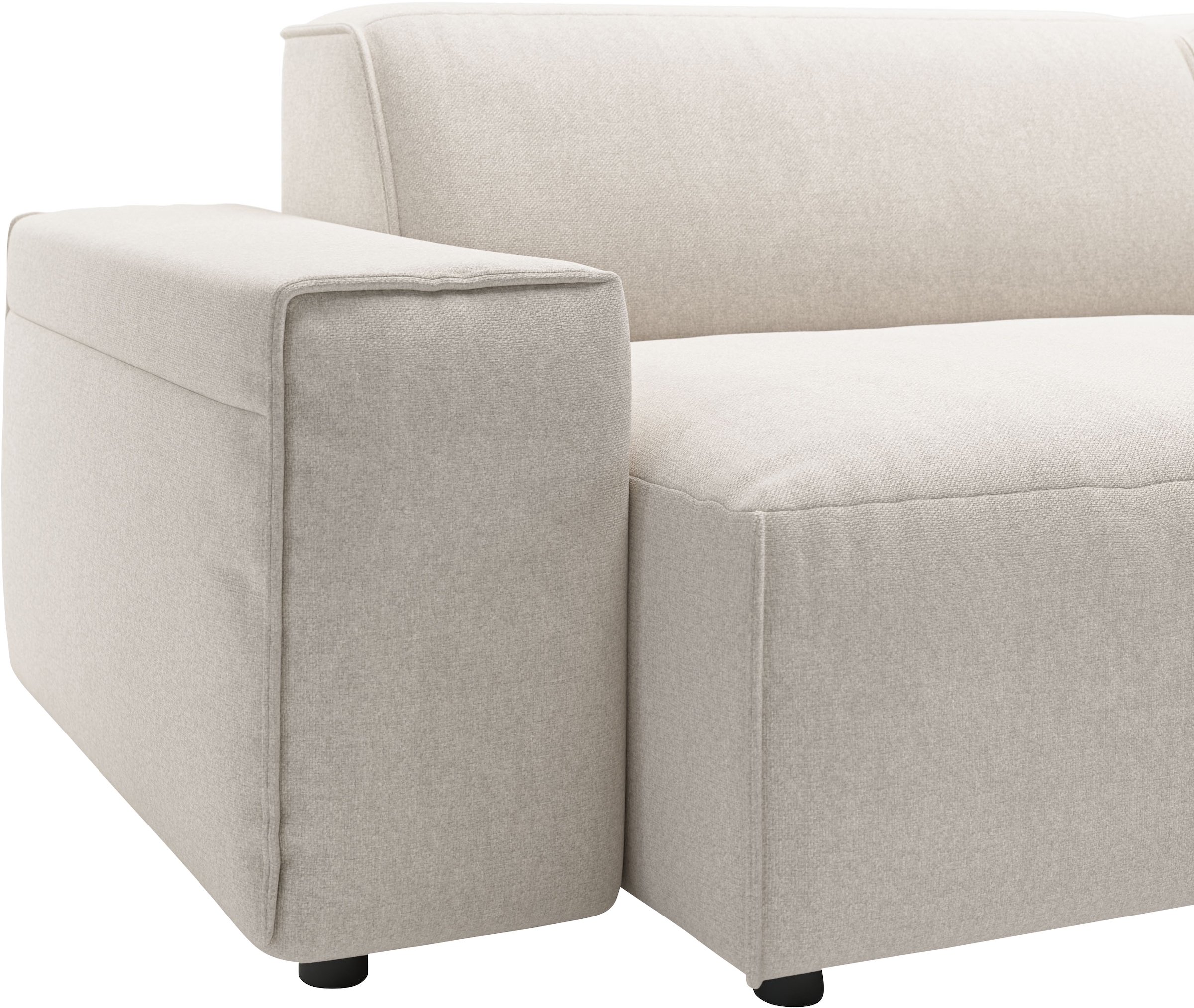 andas Ecksofa »Glimminge auch in Breitcord, Feincord, Bouclé + Easy care-Bezug«, L-Form, Breite 294, Zierkissen