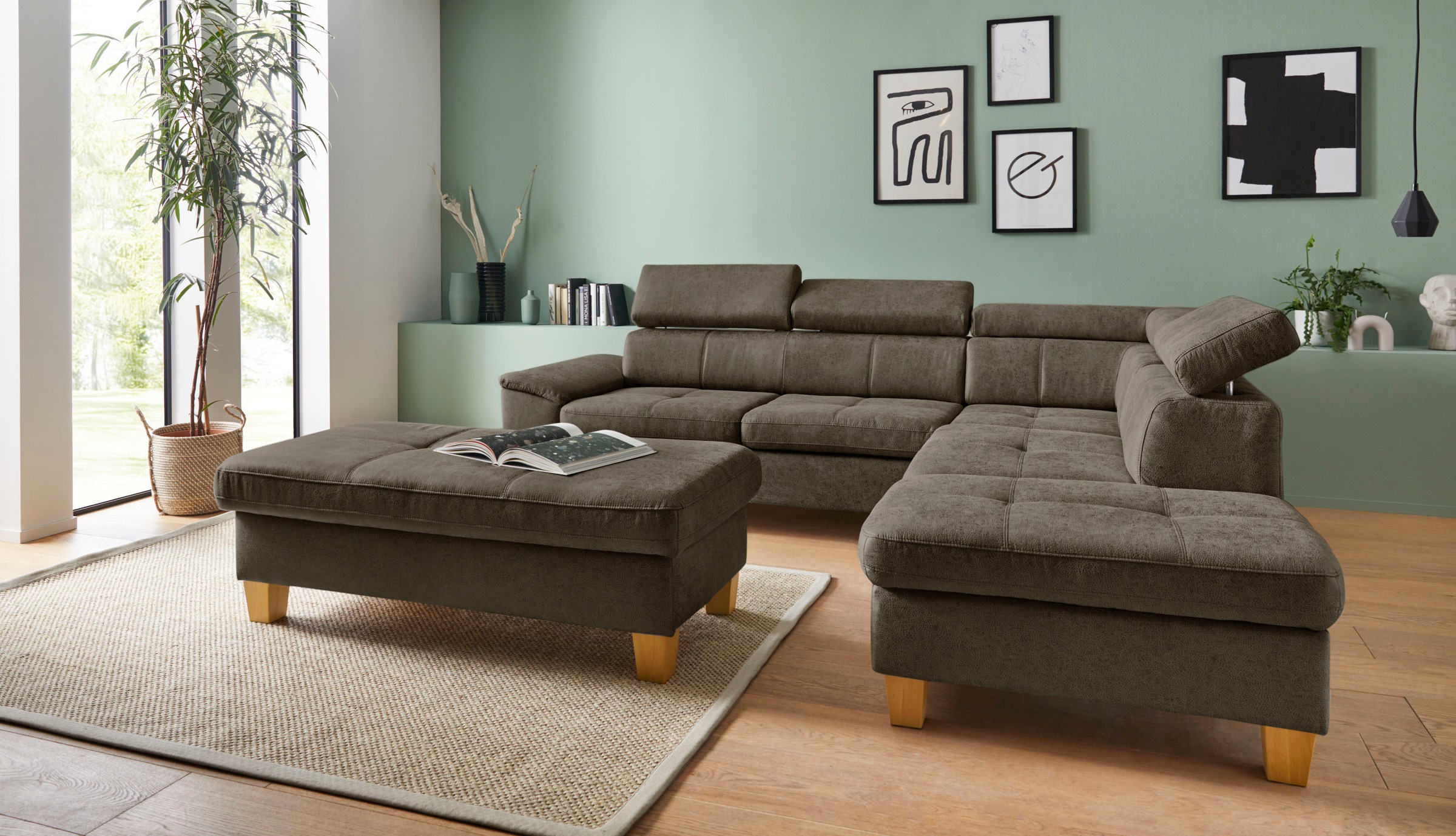 exxpo - sofa fashion Hocker »Enya Bankhocker mit Staufach unter der Sitzfläche«, schöne Detailverarbeitung