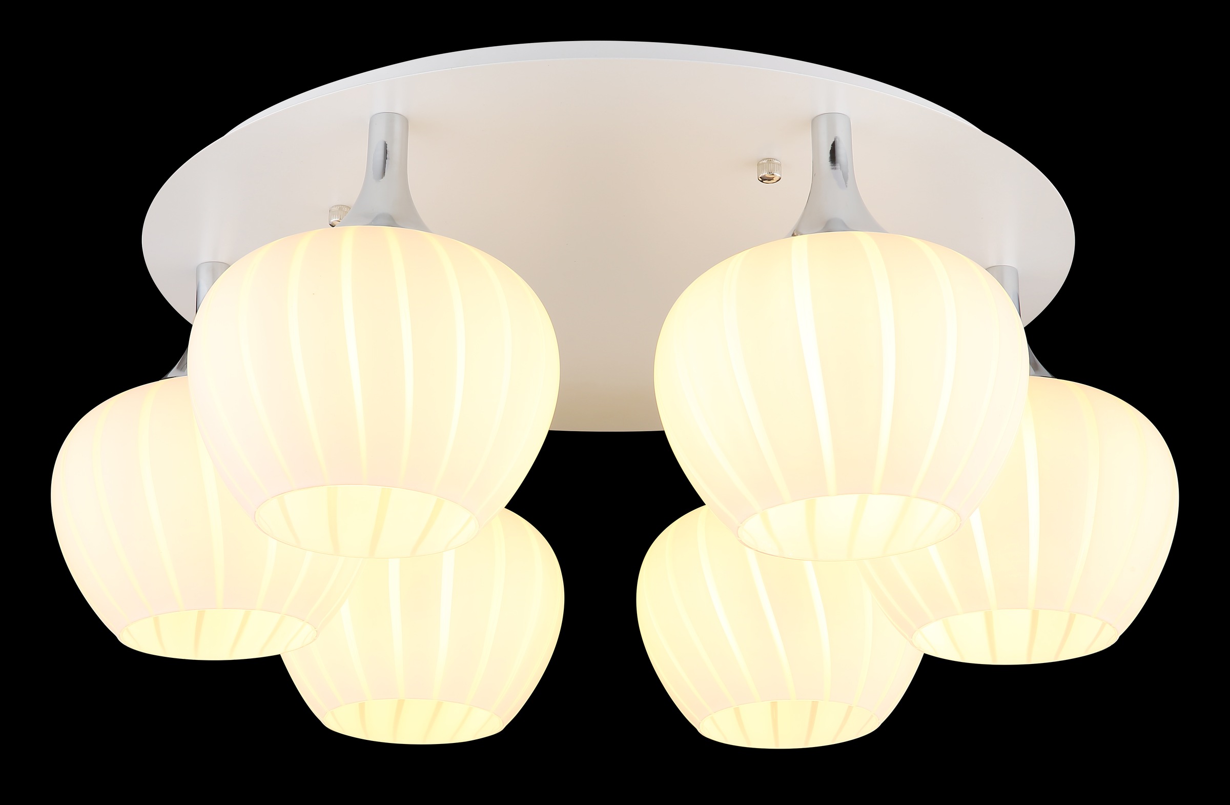 GLOBO LIGHTING Deckenleuchte »MAXY«, Leuchtmittel E27 | ohne Leuchtmittel, Deckenlampe/Glas klar/ø: 650mm/Dekorillen/Wohnzimmer