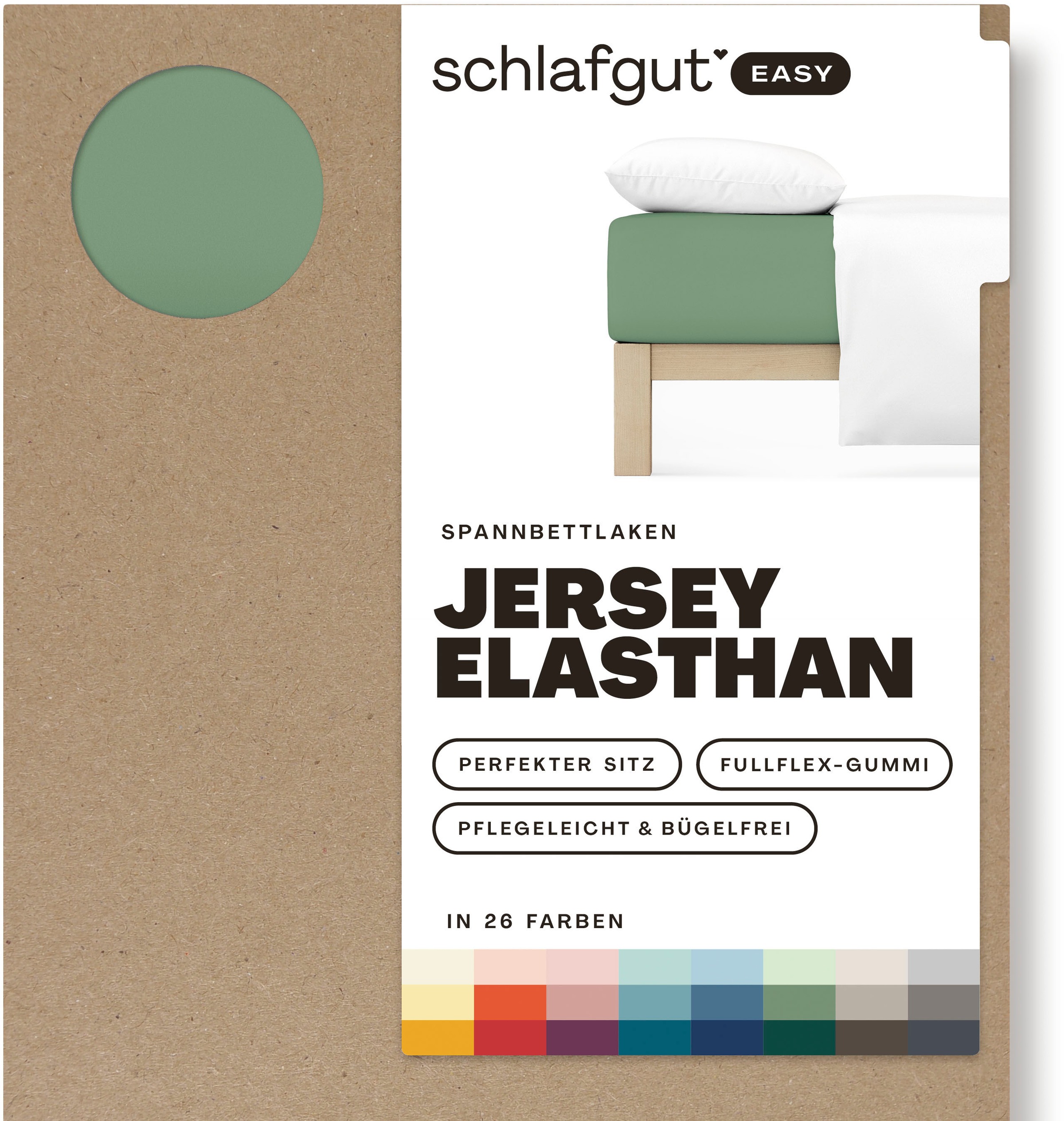 Schlafgut Spannbettlaken »EASY Jersey Elasthan«, MADE IN GREEN by OEKO-TEX®
