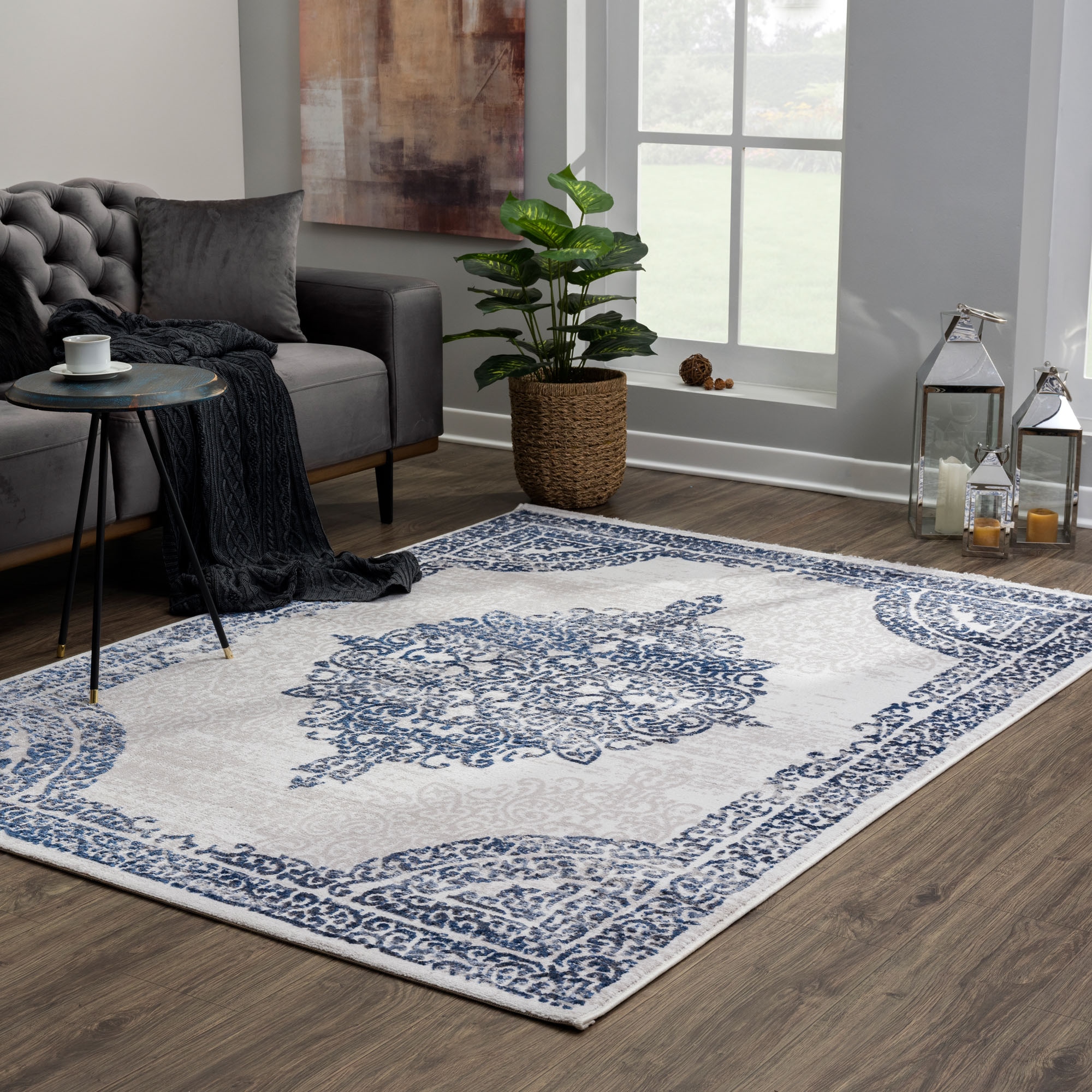 Sanat Teppich »Evra 7001« rechteckig 22 mm Höhe Wohnzimmer, Kurzflor, modern, Läufer