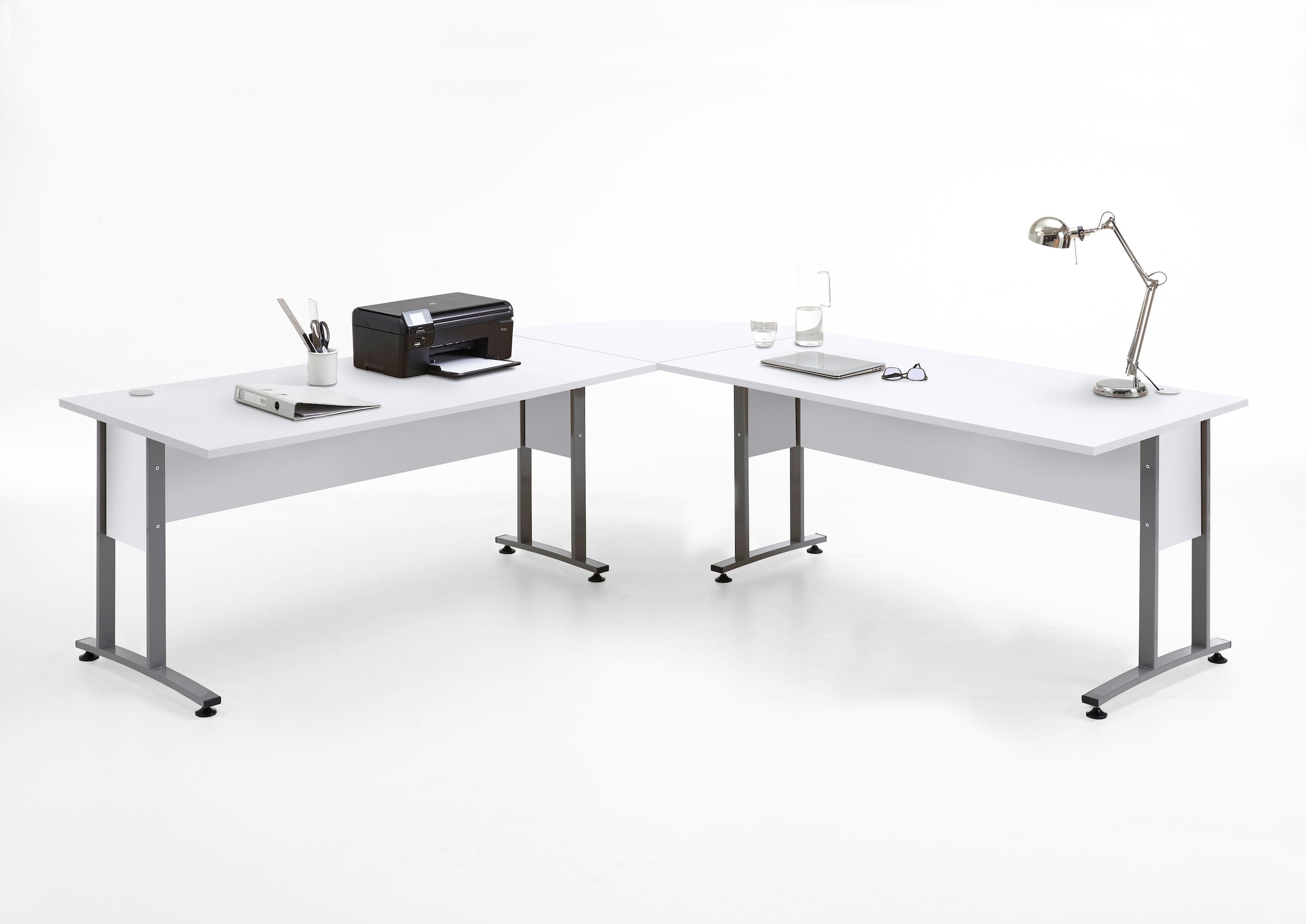 FMD Eckschreibtisch »Calvi«, frei stellbar, XL-Arbeitsplatz, in 3 Größen - günstig online kaufen