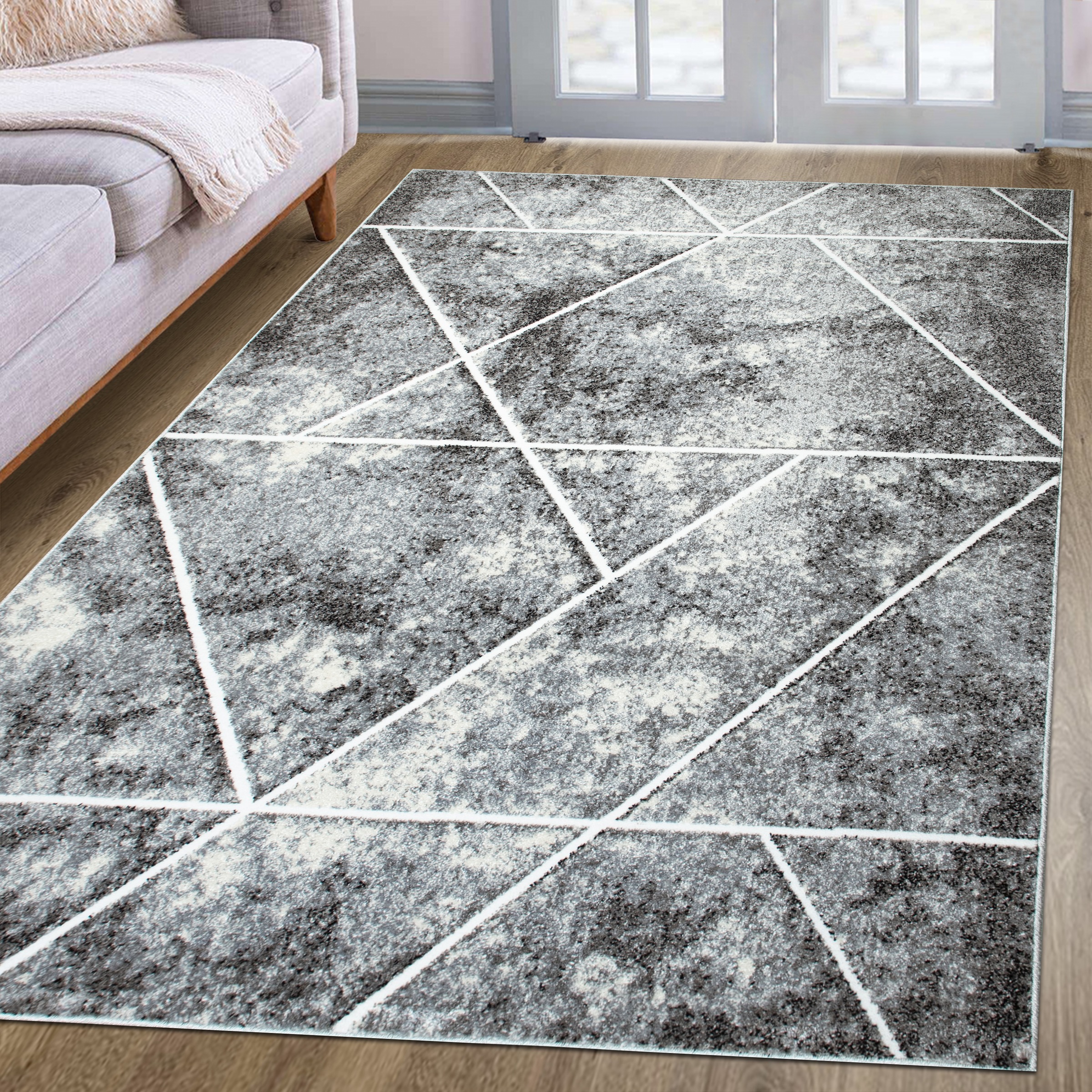 my home Teppich »Kimly, geometrisches Design in 3D-Optik«, rechteckig, 9 mm günstig online kaufen