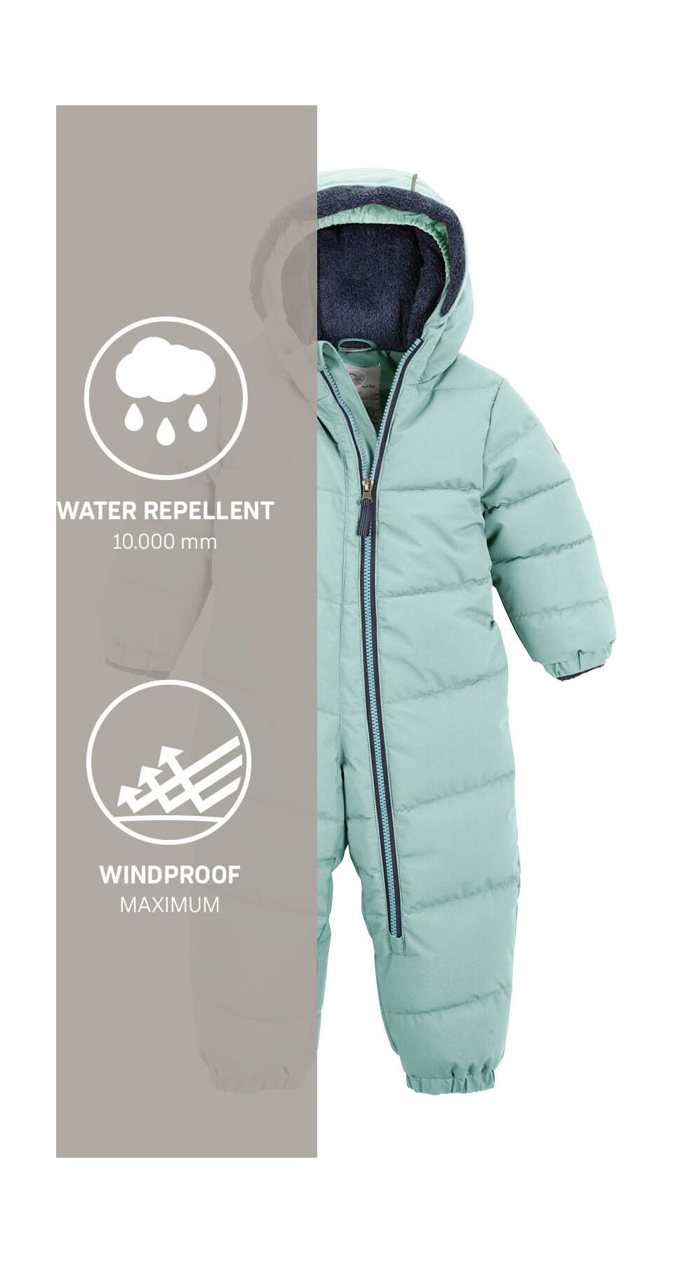 first instinct by killtec Overall »FIOW 32 MNS ONPC«, Wind- und wasserabweisender Schneeanzug, innen warmes Teddyfleece