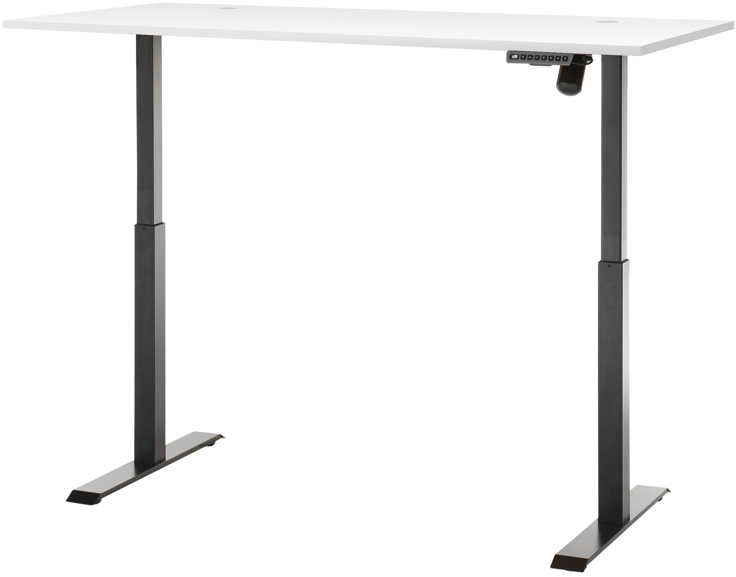 BEGA OFFICE Schreibtisch »Tim, elektrisch höhenverstellbarer Desk«, mit Anzeige und 4 Memory-Tasten, Breite 150 cm
