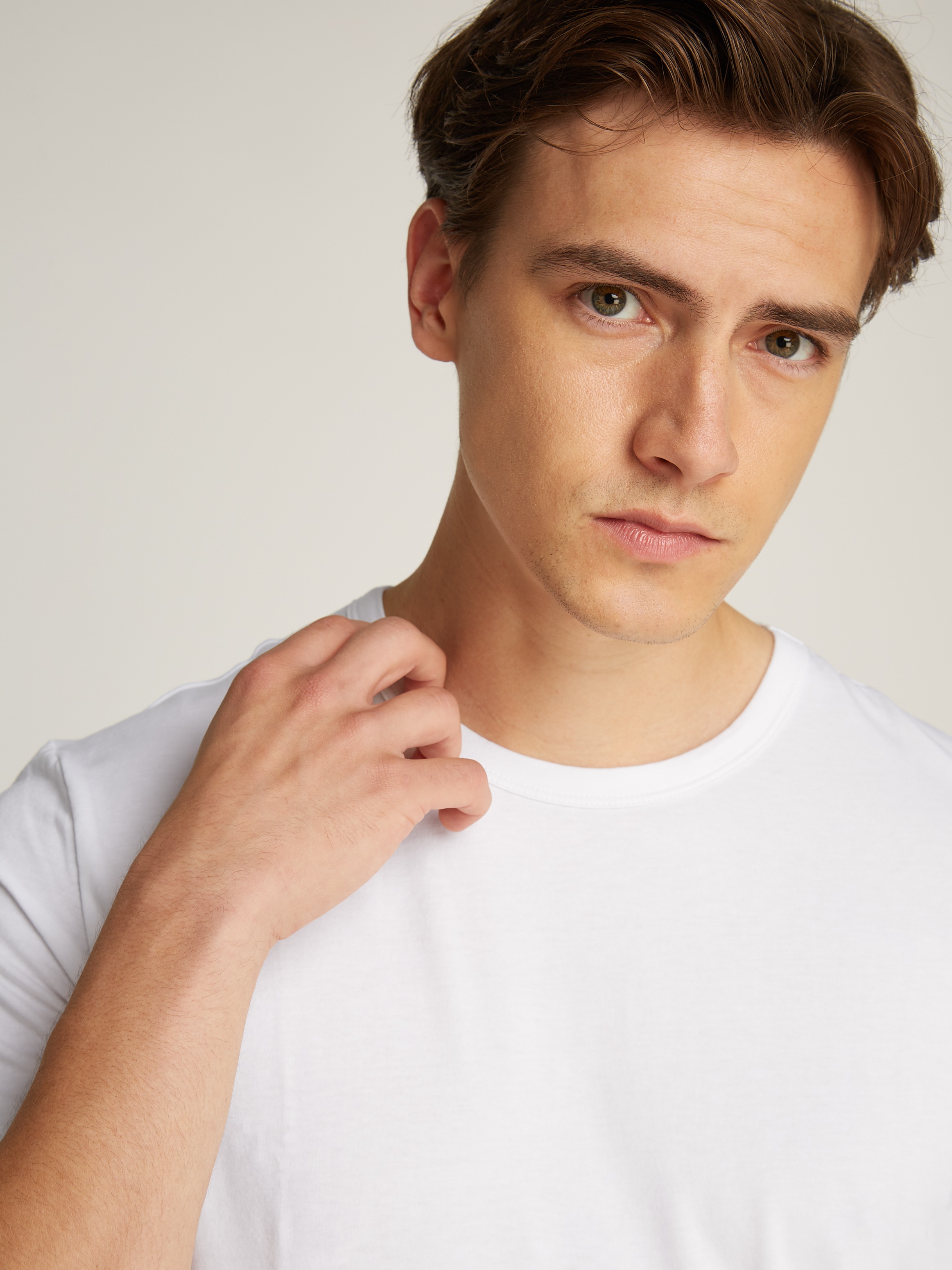 Calvin Klein Underwear T-Shirt »SHORT SLEEVE CREW NECK 3PK«, (Packung, 3 tlg., 3er-Pack), mit Logo am Saum