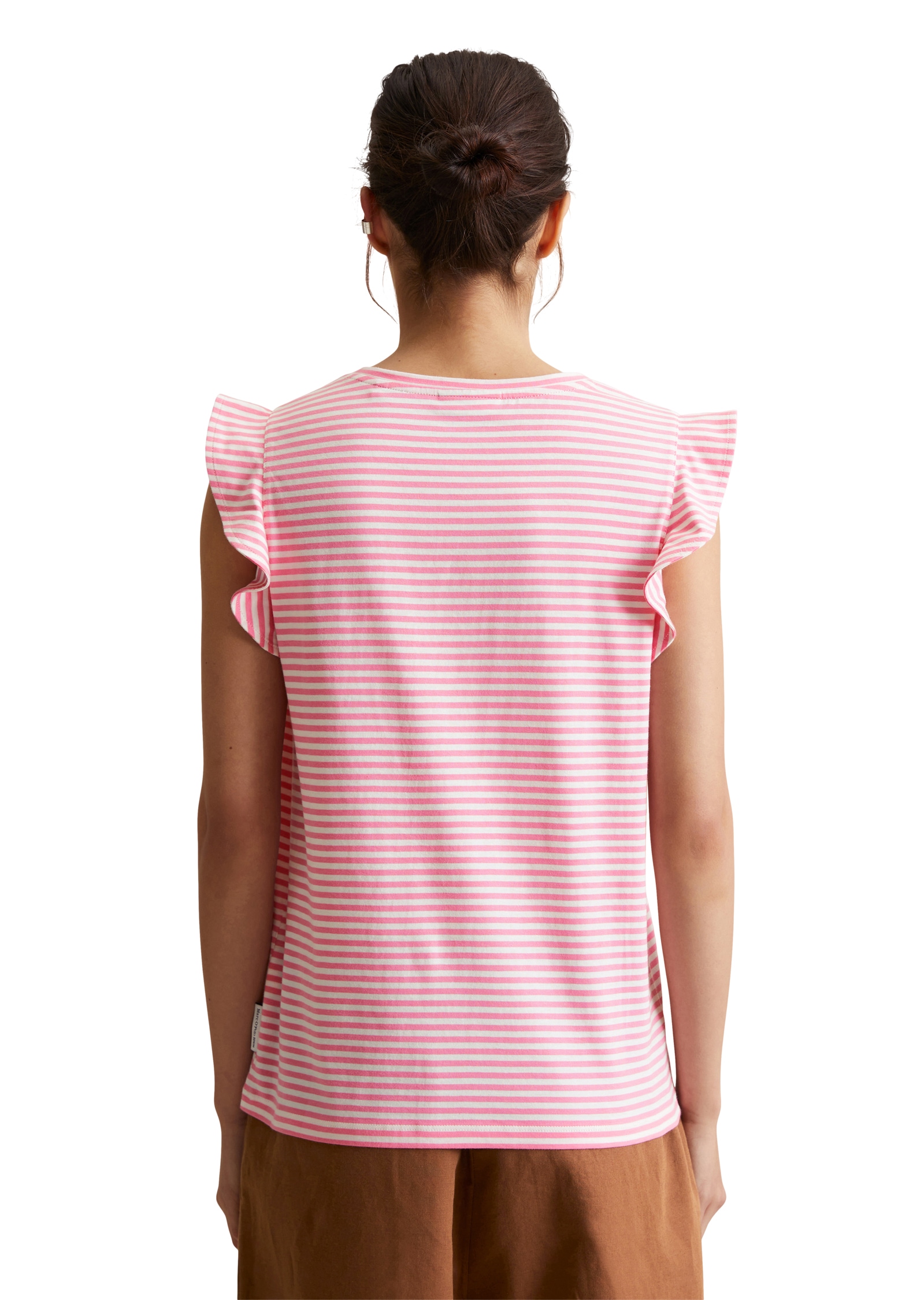 Marc O'Polo DENIM T-Shirt, mit zeitlosem Ringelmuster