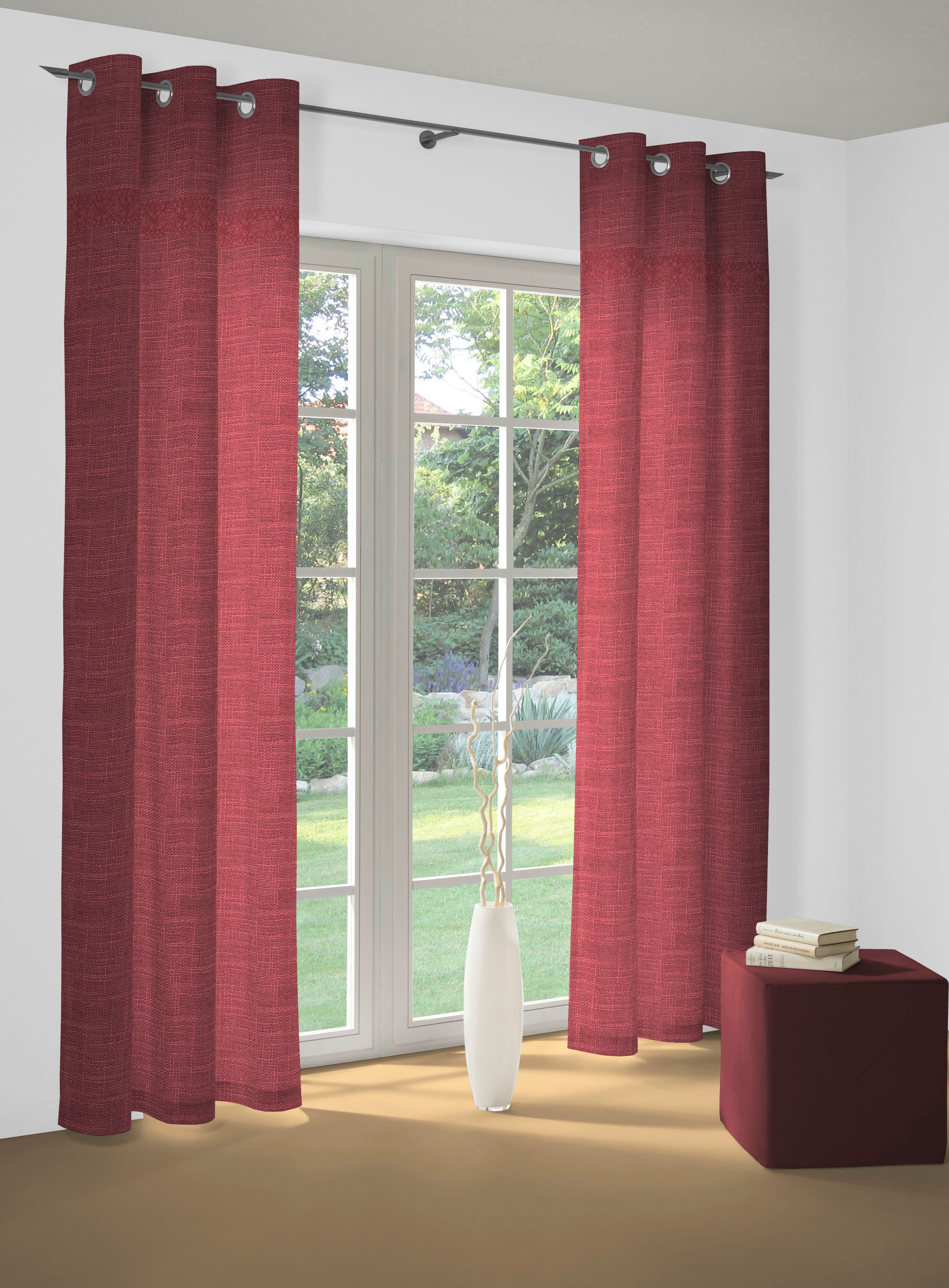 Wirth Vorhang »Wiessee« Ösen 1 Stk. tlg. nach Maß günstig online kaufen