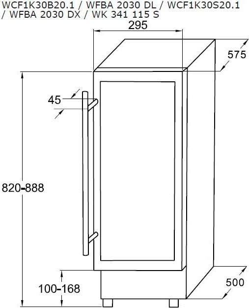 Amica Weinkühlschrank »WK 341 115 S«, für 20 Standardflaschen á 075l,  Standkühlschrank auf Rechnung kaufen