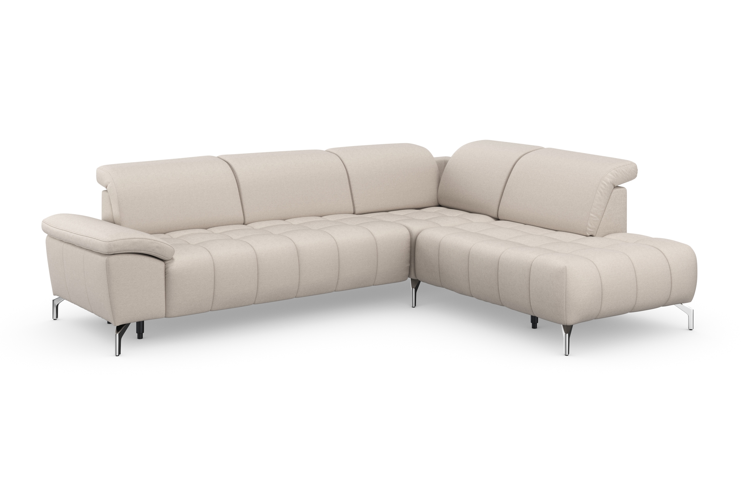 sit&more Ecksofa »Cool L-Form«, wahlweise mit Kopfteilverstellung und Vorziehsitz, motorisch