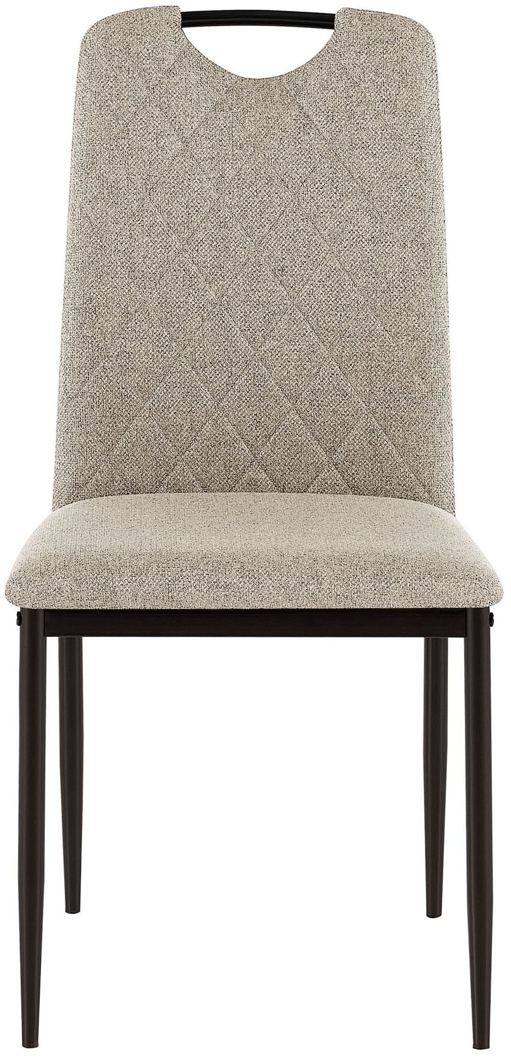 OTTO home Esszimmerstuhl »Rom« (Set) 2 Stk.bequemer Stuhl mit hochwertigem Stoffbezug und Griff im Rücken