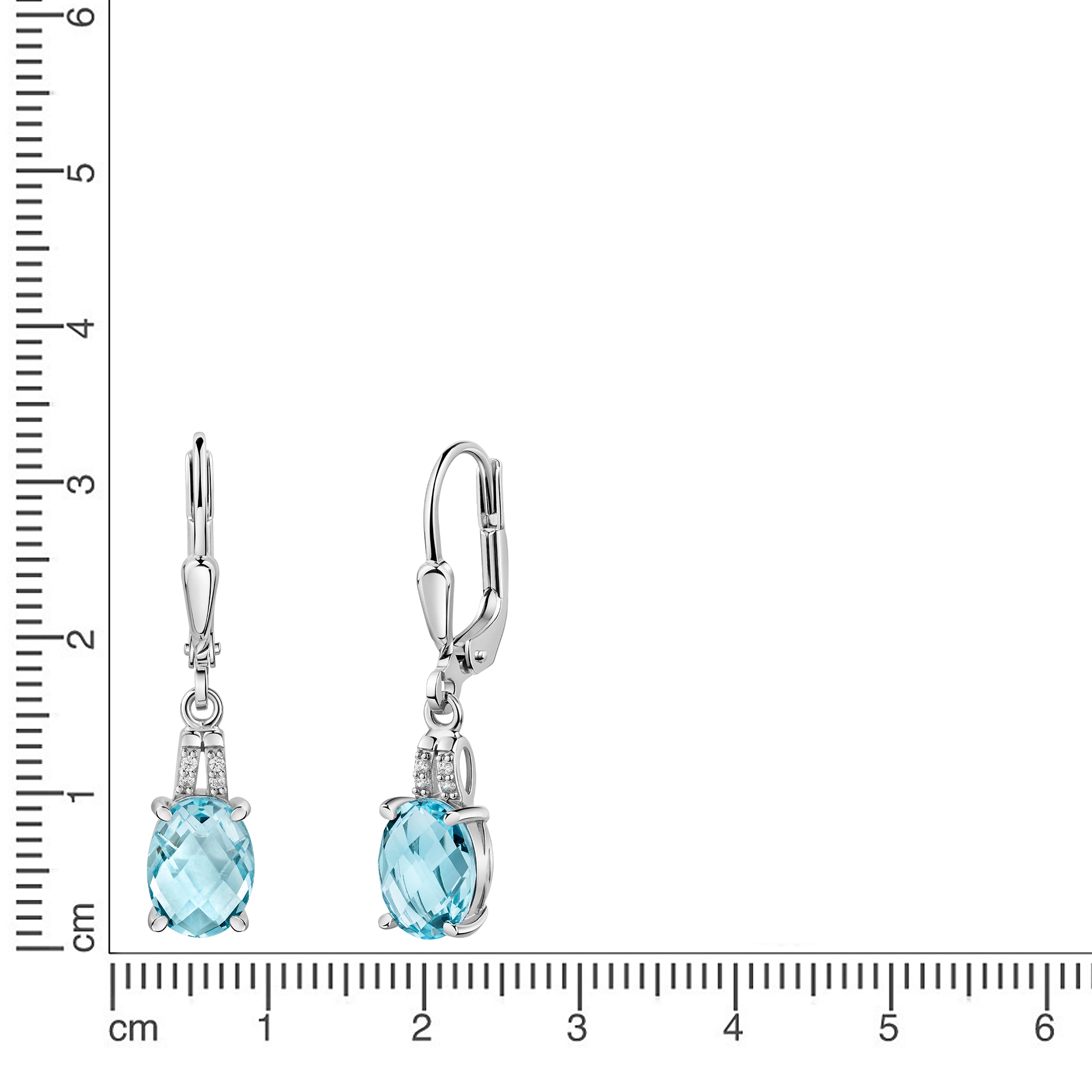 Firetti Paar Ohrhänger »Schmuck Geschenk Silber 925 Ohrschmuck Ohrringe« mit Zirkonia (synth.), Glasstein