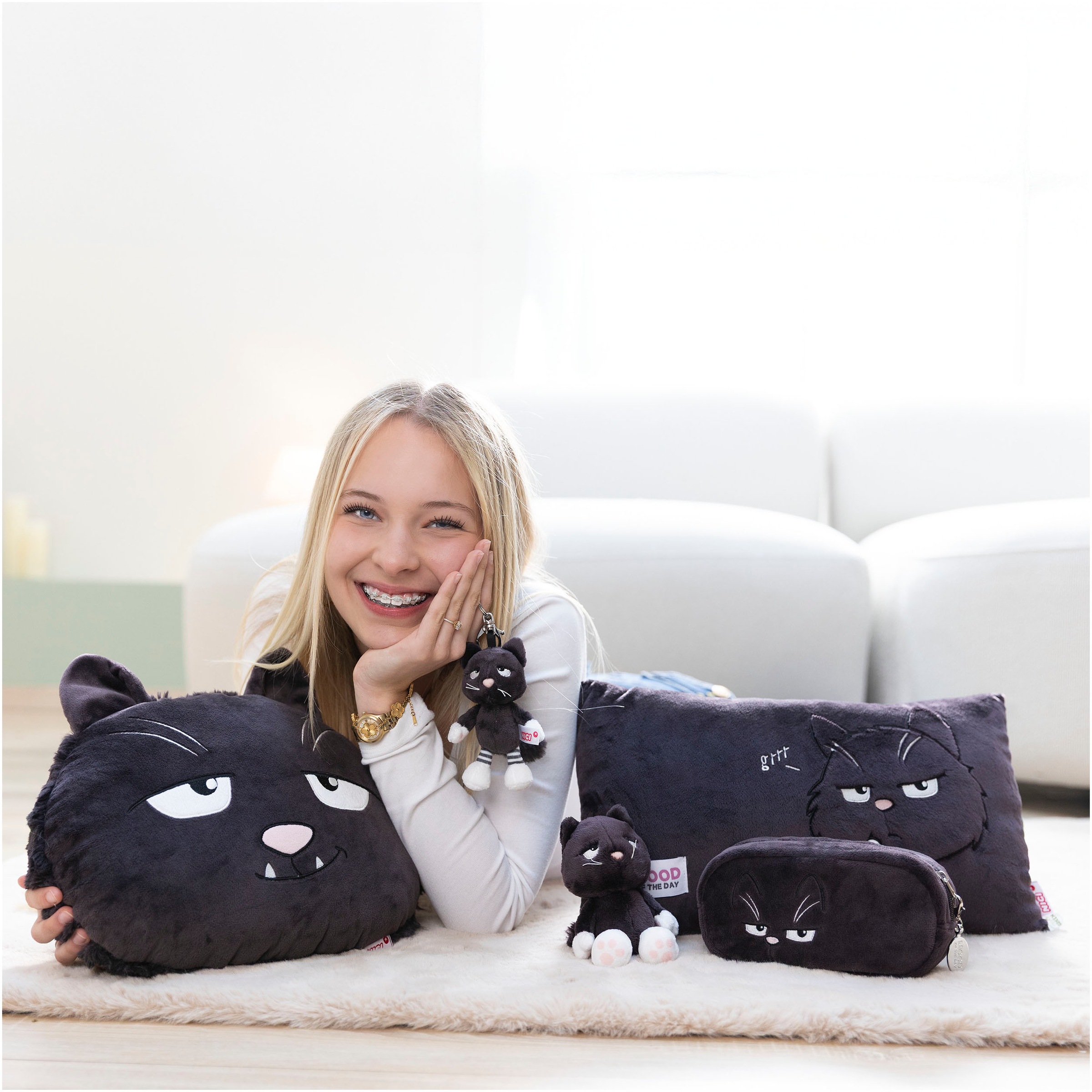 Nici Kuscheltier »Mood of the day, Katze 16cm schlenkernd«