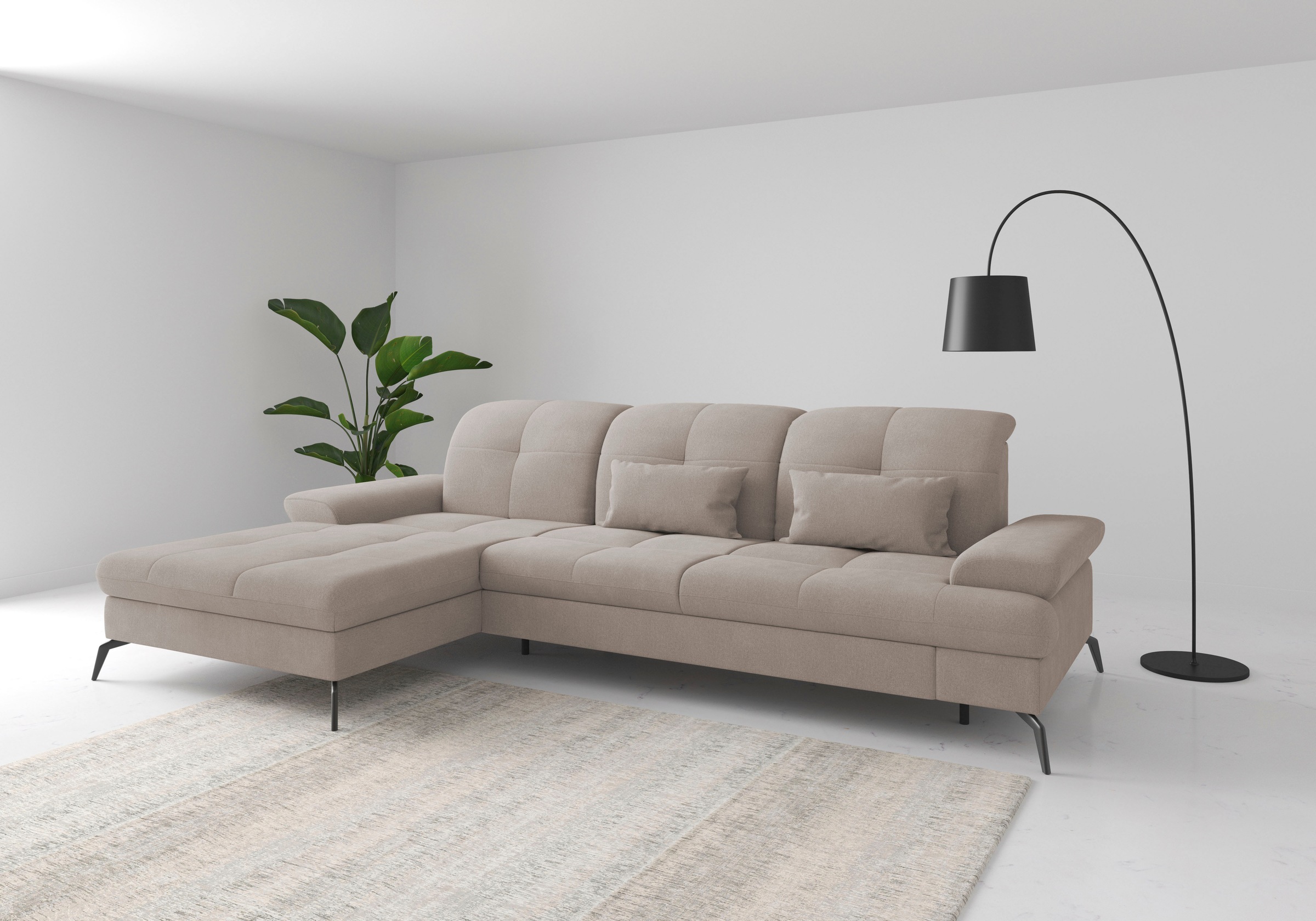 sit&more Ecksofa »Amica, L-Form, inkl. Sitztiefenverstellung & Armteilverst günstig online kaufen
