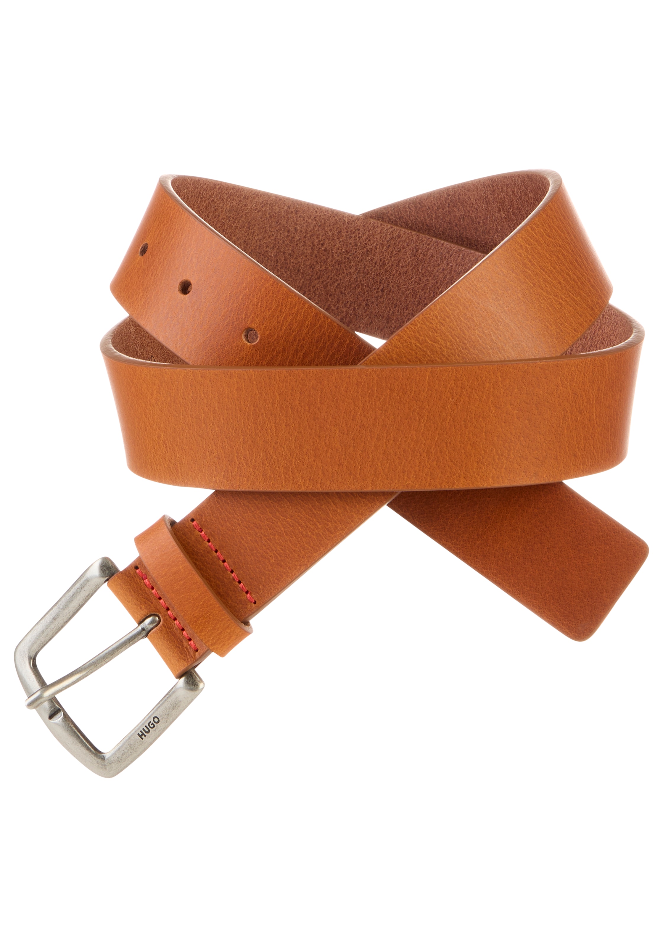 HUGO Ledergürtel »Gordy Sz35« mit Logoprägung an der Schließe
