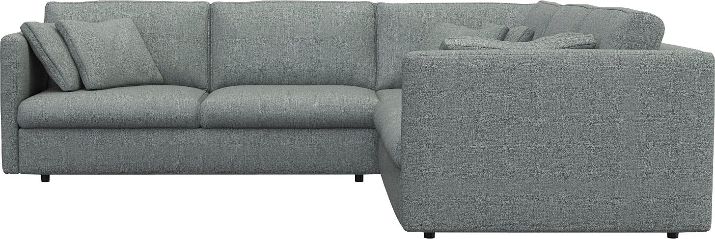 FLEXLUX Ecksofa "Lovane gleichschenklig, bequem und komfortabel", Weich & a günstig online kaufen