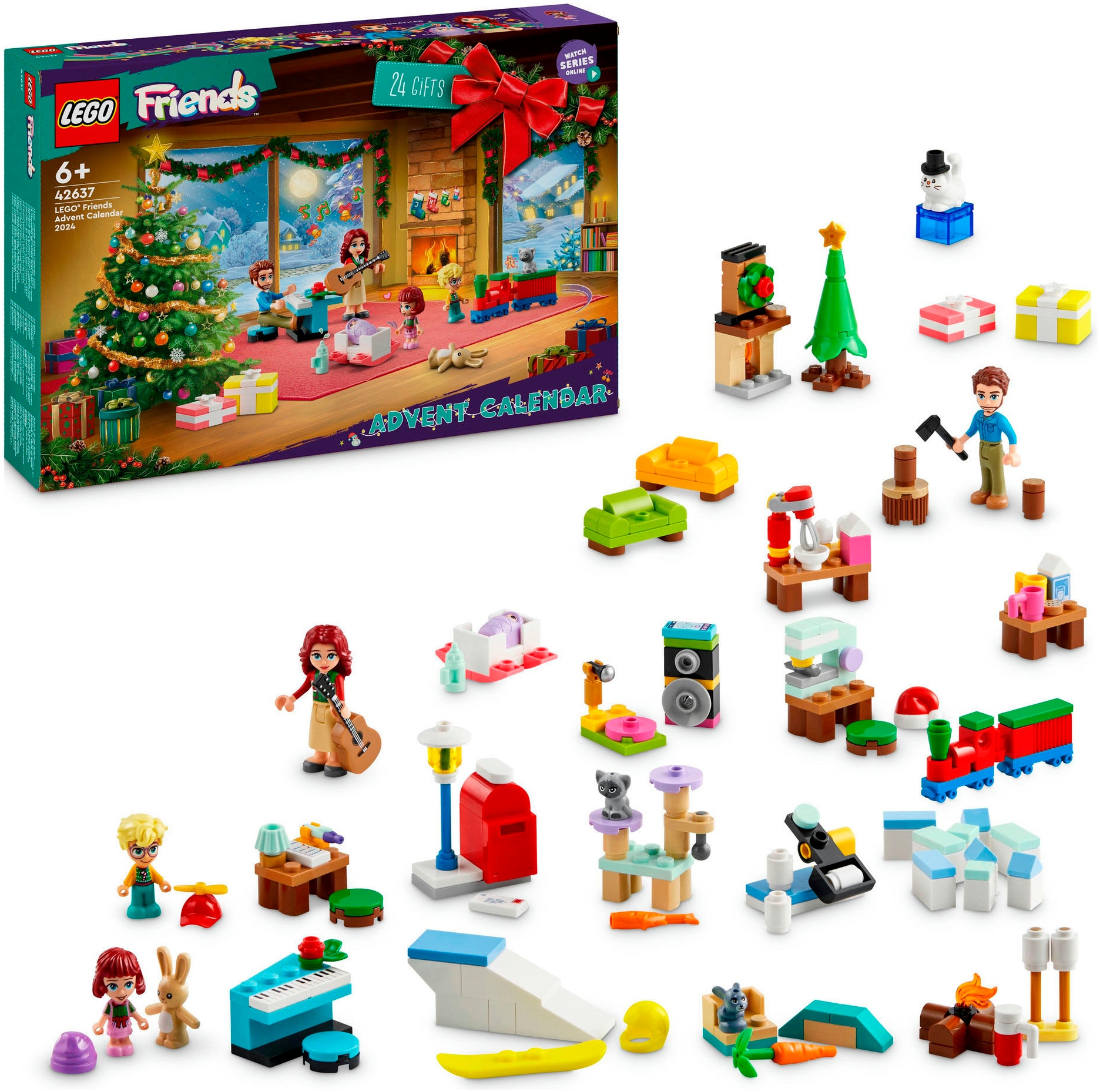 LEGO® Spielzeug-Adventskalender »Spielbausteine, LEGO Friends 2024 (42637), LEGO® Friends«, ab 6 Jahren, Made in Europe