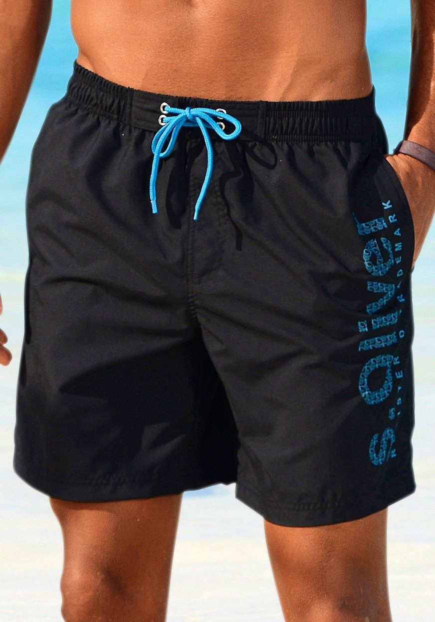 Badeshorts, Logoprint s.Oliver mit trendigem