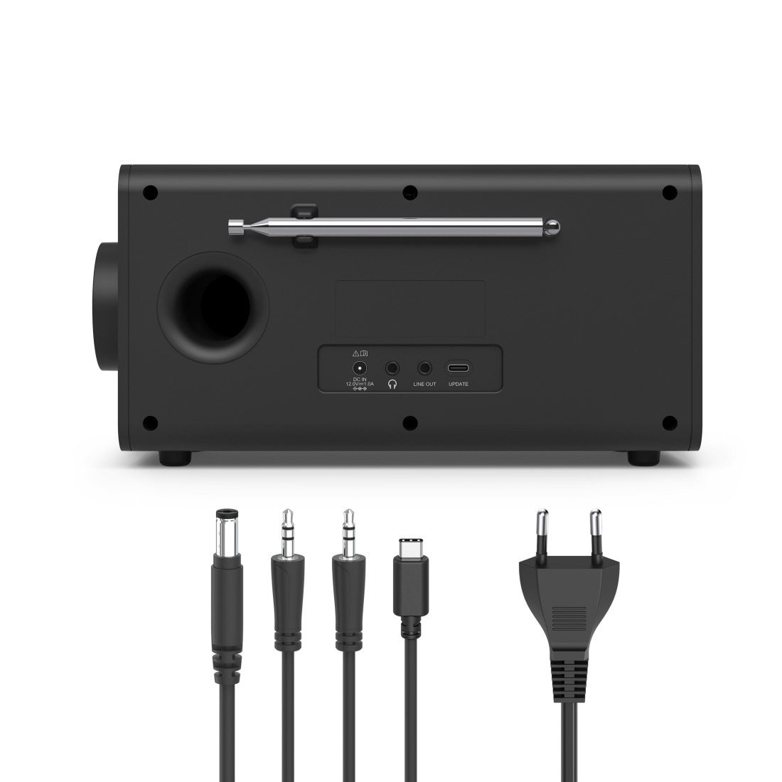 Hama Digitalradio (DAB+) »Digitalradio mit DAB+ FM Bluetooth und Wecker« ( Digitalradio (DAB+) 5 W) 4,3 Zoll TFT Display, große Tasten, Direktwahltasten