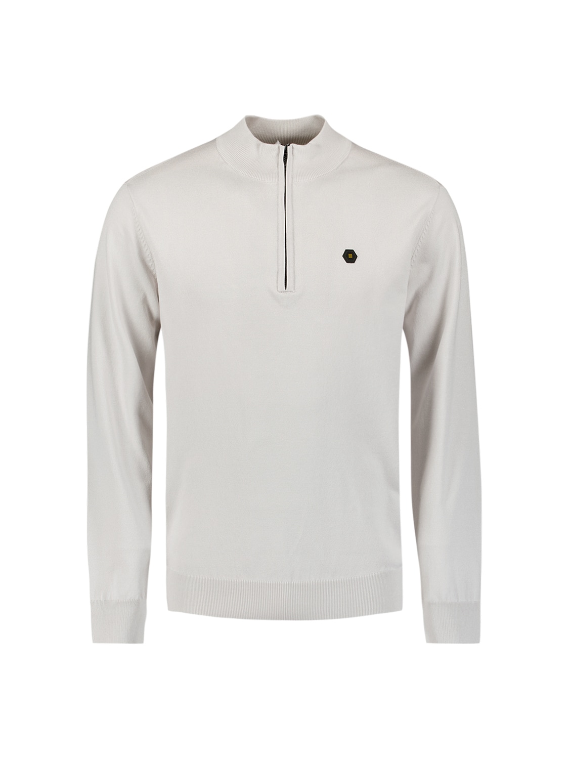 NO EXCESS Rundhalspullover »No Excess Sweatshirt mit halbem Reißverschluss«