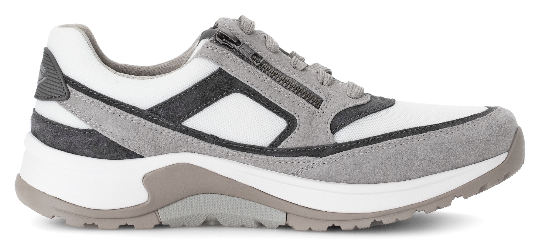 Gabor Rollingsoft Keilsneaker  , Schnürschuh, Halbschuh, Freizeitschuh, Außenreißverschluss, G-Weite