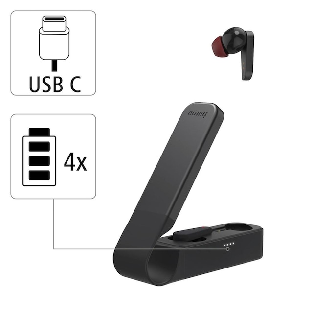 Hama Bluetooth-Kopfhörer »Spirit Pocket, True Wireless TWS, In-Ear Bluetooth  Headset, Kopfhörer«, Duplex, Sprachsteuerung online kaufen