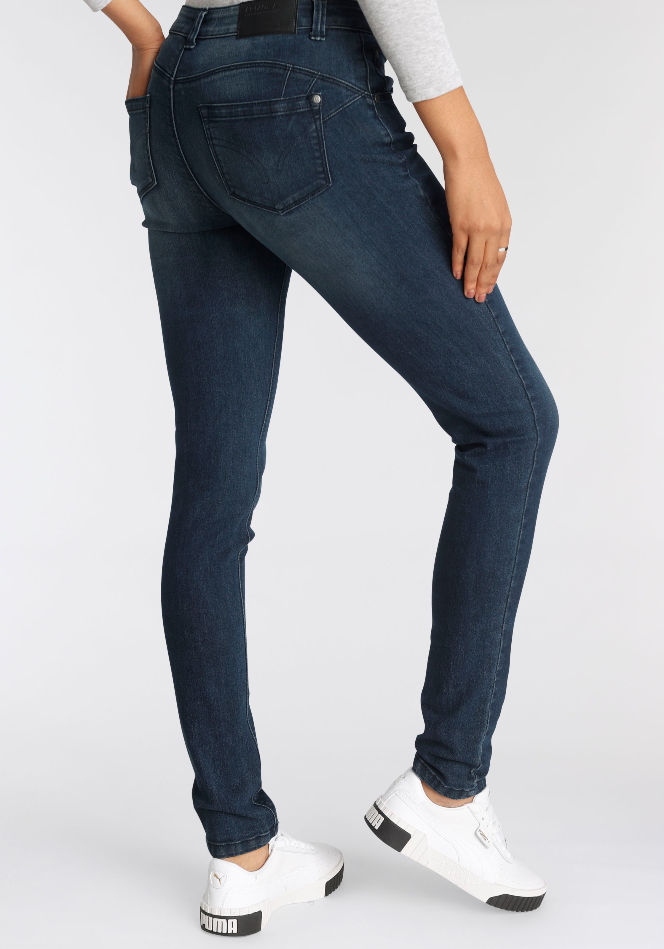 Waist »Shaping«, Arizona bestellen Skinny-fit-Jeans Mid Online-Shop im