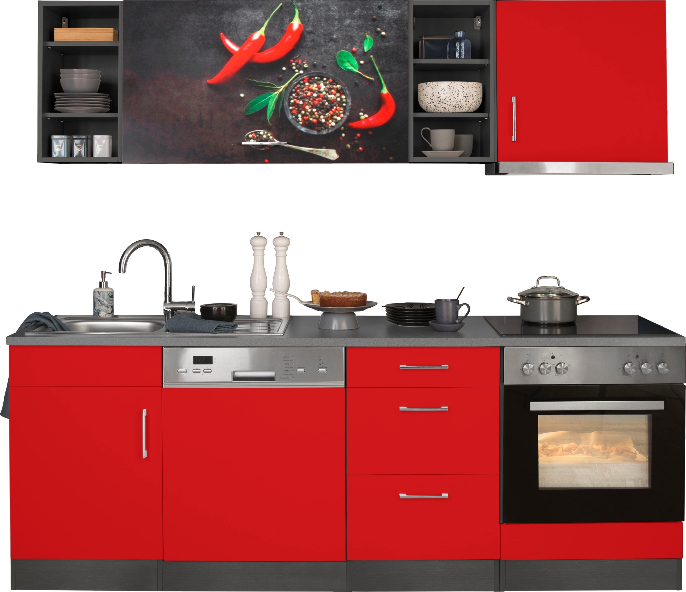 KOCHSTATION Küchenzeile »KS-Paris – Küchen mit einzigartigen Fotomotiven au günstig online kaufen