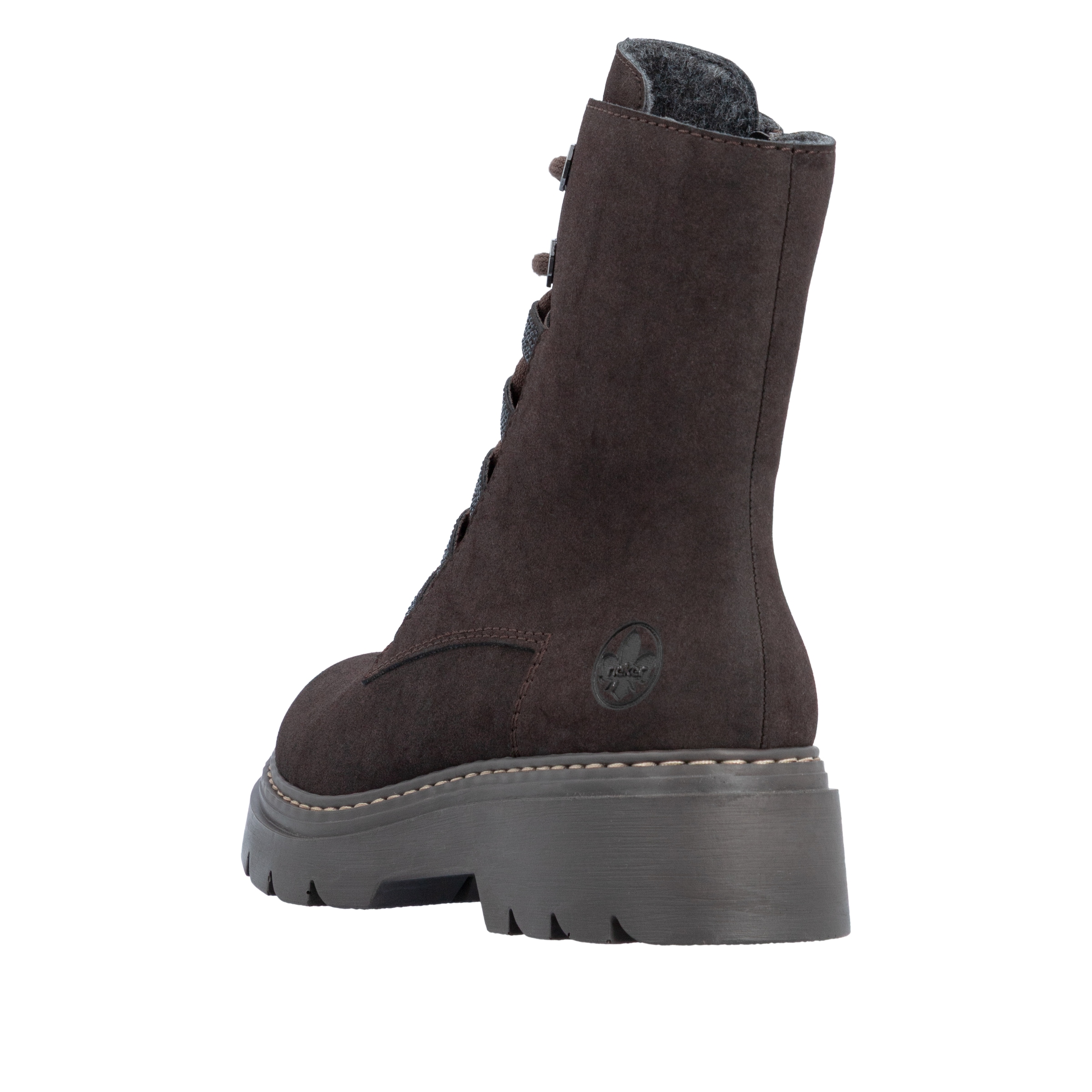 Rieker Schnürstiefelette  Schnürboots, Herbststiefelette mit Glitzersteinchen