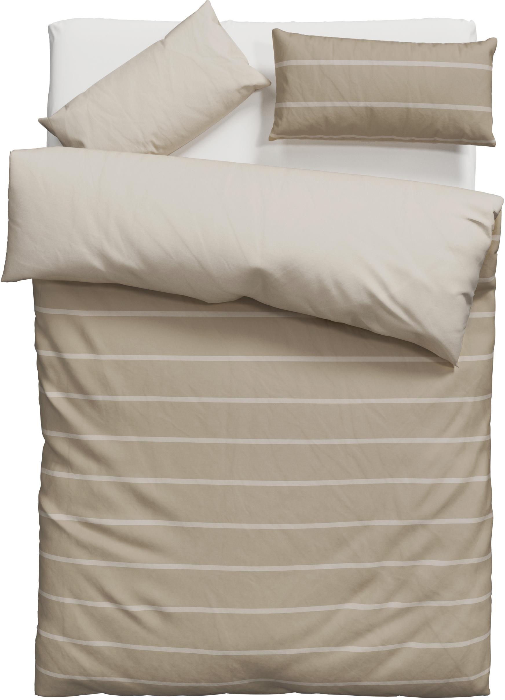 OTTO home Bettwäsche »Katja« 2 Stk. Bettwäsche aus Baumwolle, Bettwäsche mit Streifen-Design, Wendeoptik