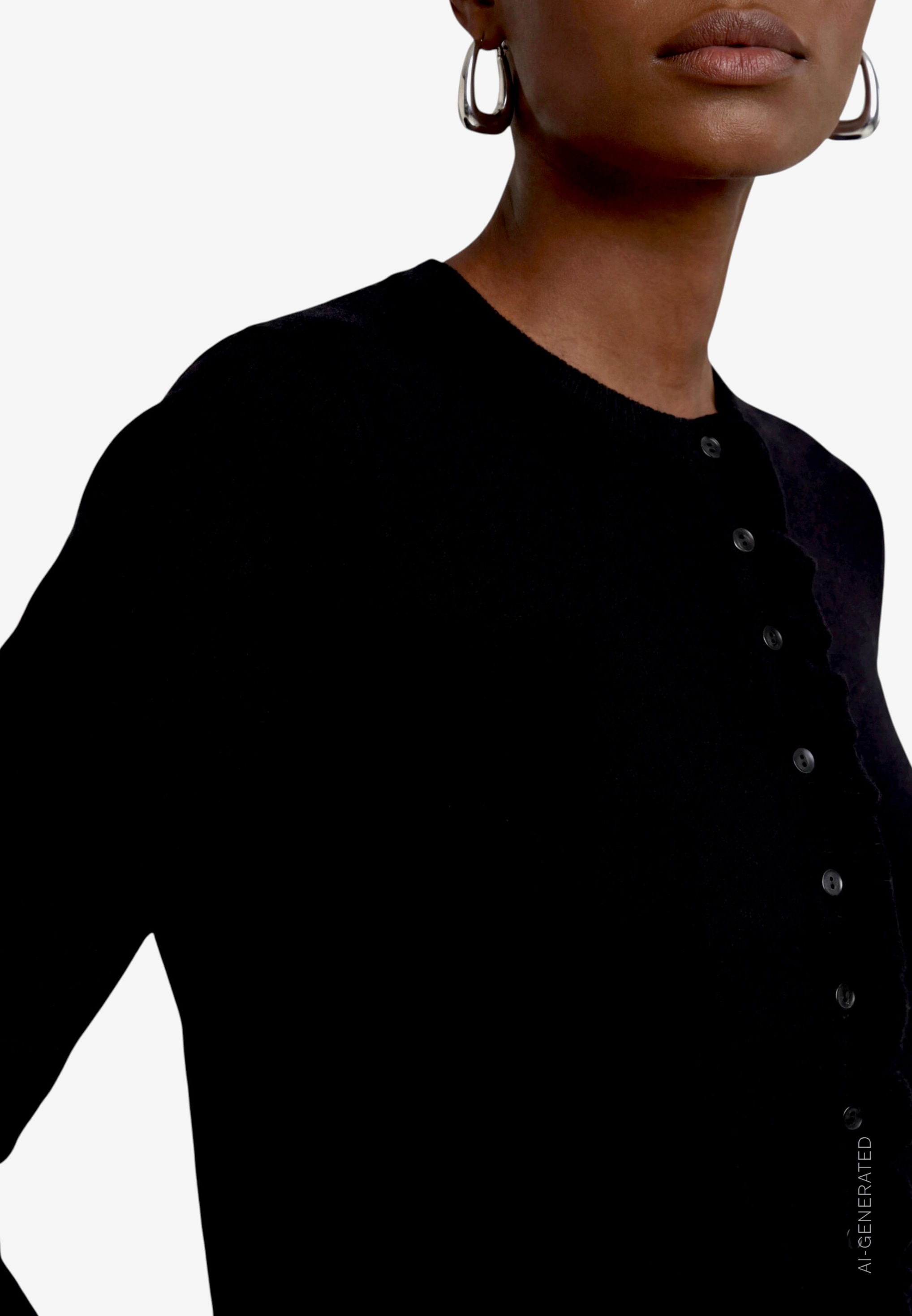 Zero Cardigan Strickjacke mit Rüschen