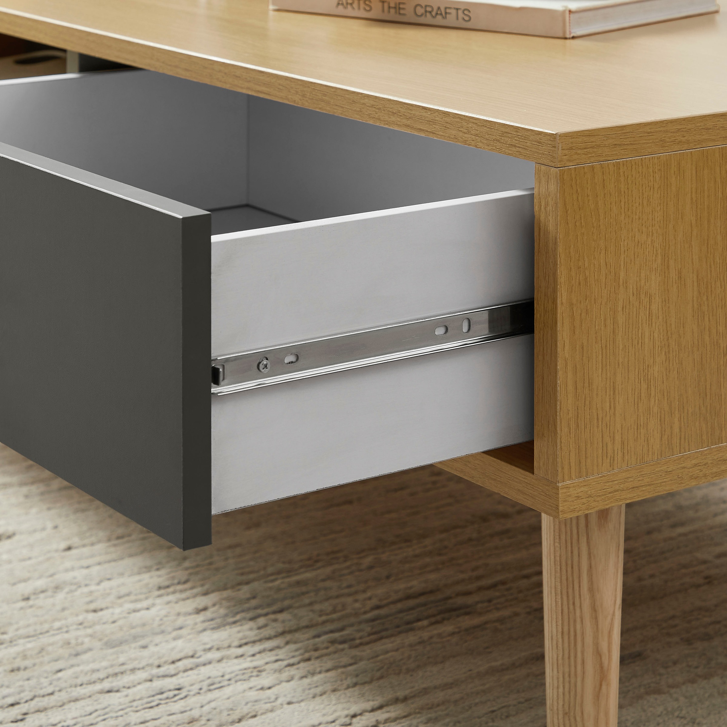 Leonique Couchtisch »Avril« Eichen-Melamin, FSC-zertifiziertem Eschenholz, Breite 110 cm