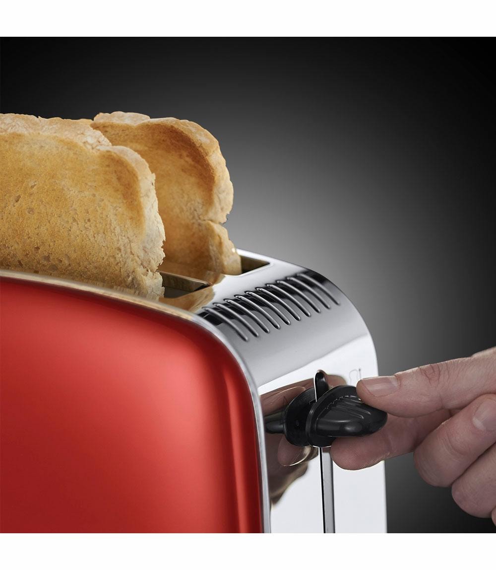 RUSSELL HOBBS Toaster »Colours Plus+ Flame Red 23330-56«, 2 kurze Schlitze, für 2 Scheiben, 1670 W