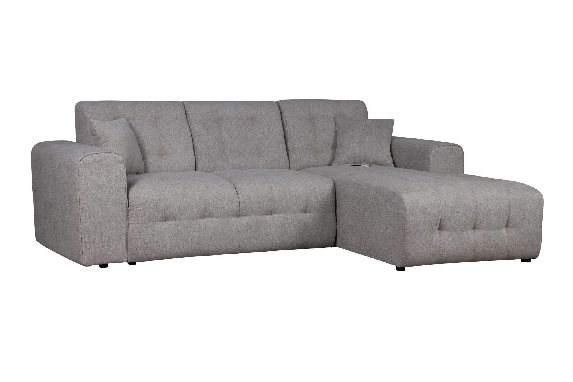 Home affaire Ecksofa »Nosia L-Form«, incl. 2 Zierkissen, mit feiner Steppung