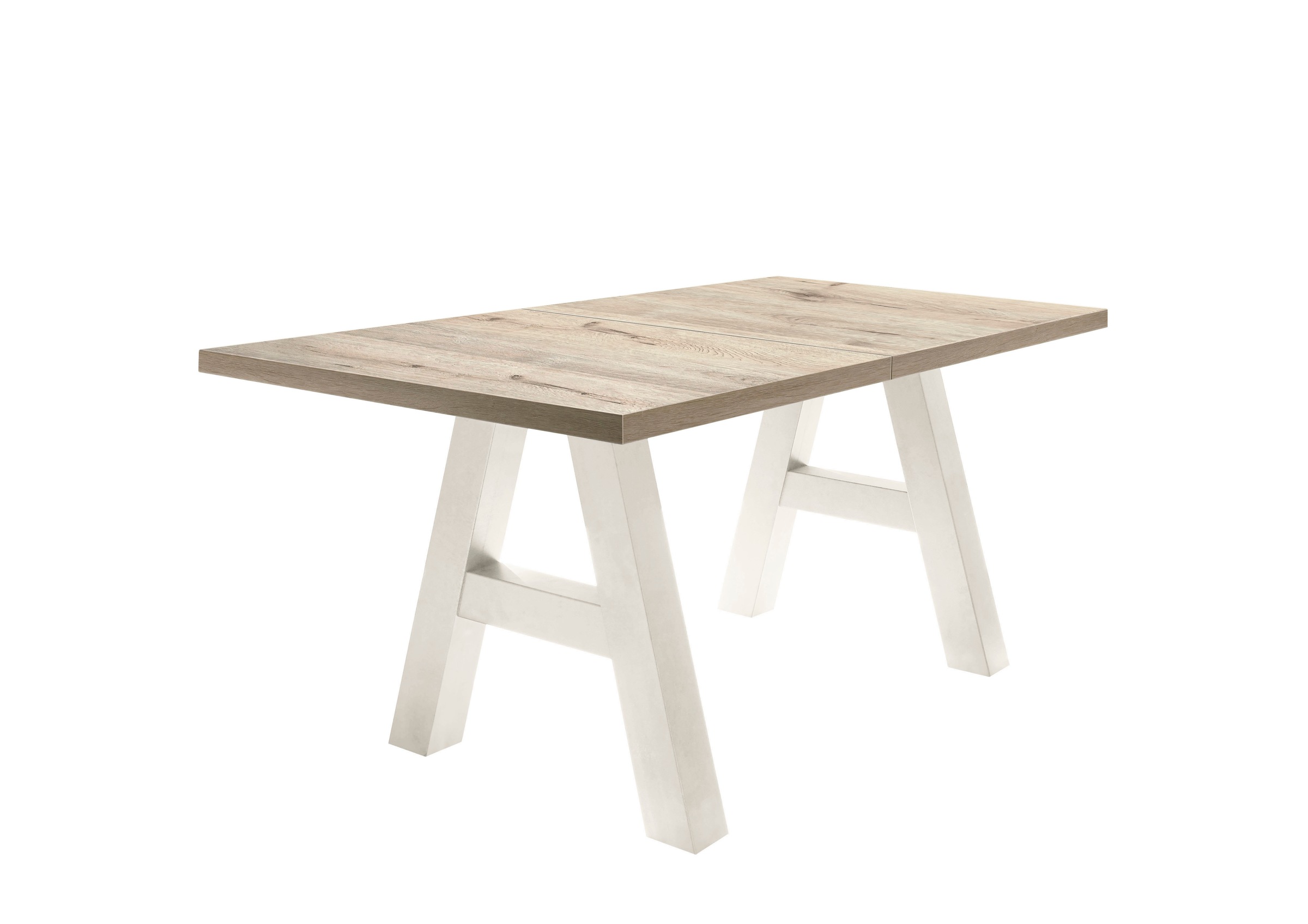 MÄUSBACHER Esstisch »Mister TOPSELLER!« OTTOs Choice, mit Auszug (160-210 cm), Gestell in A-Form Tischplatte: Sandeichefarben