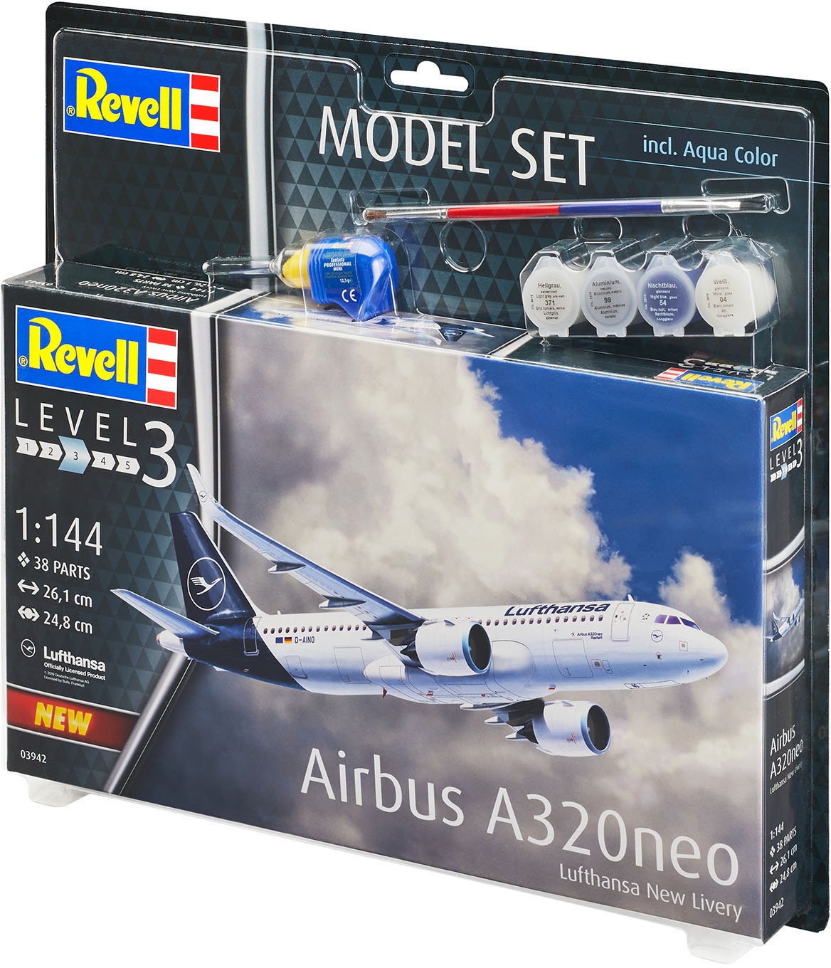 Revell® Modellbausatz »Airbus A320neo Lufthansa«, 1:144, Made in Europe