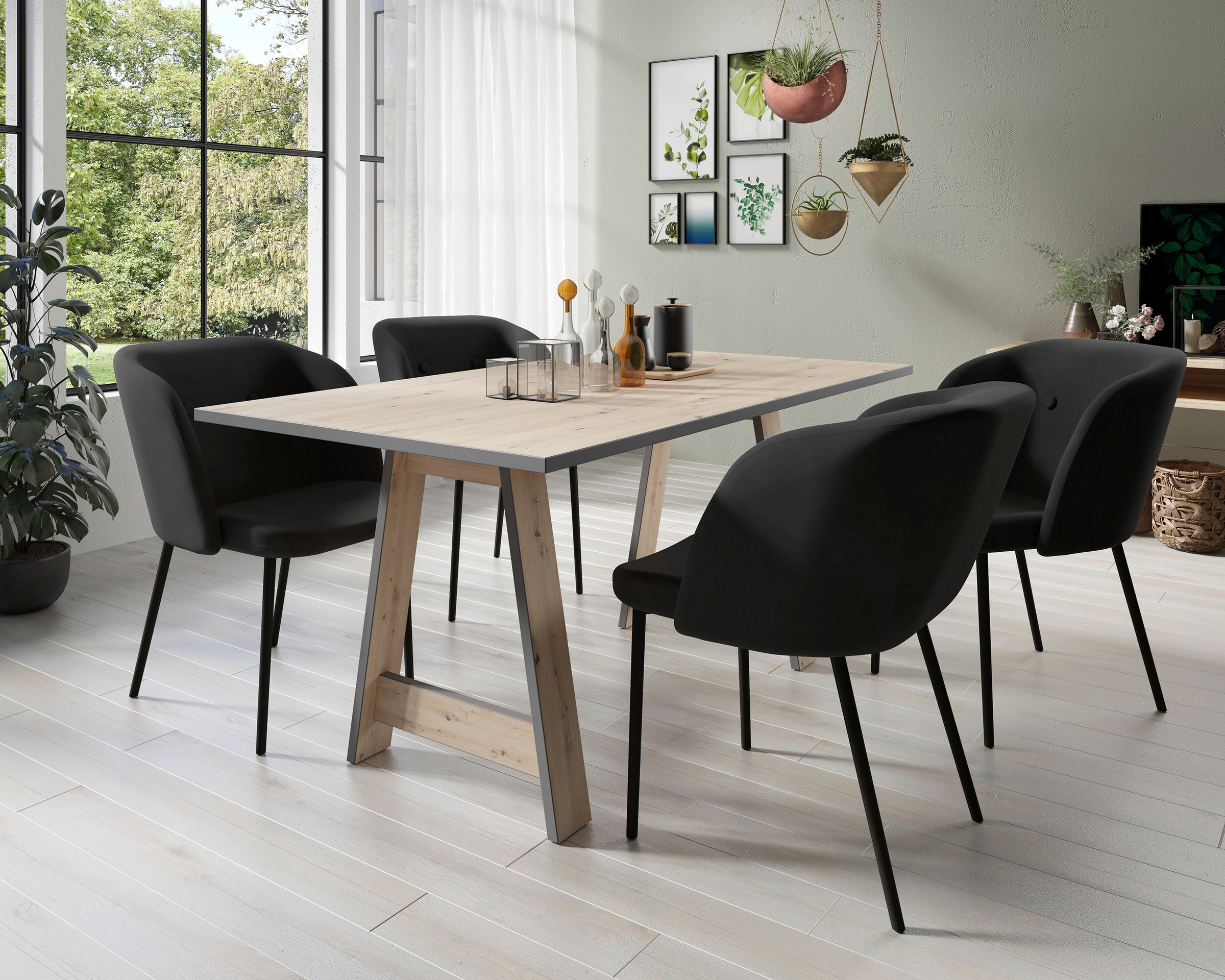 Homexperts Esstisch, Breite 160 cm, Gestell in A-Form