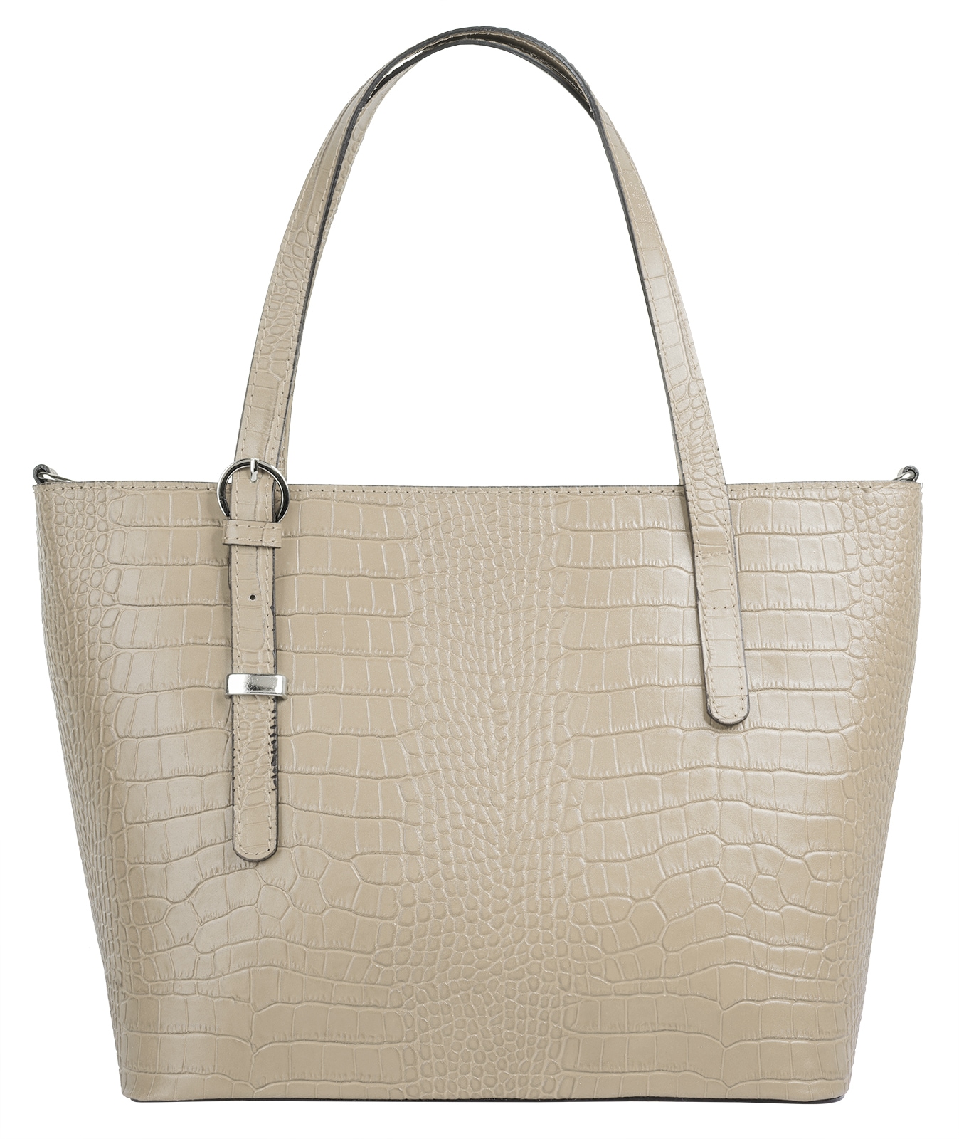 Cluty Henkeltasche, echt Leder, Made in Italy