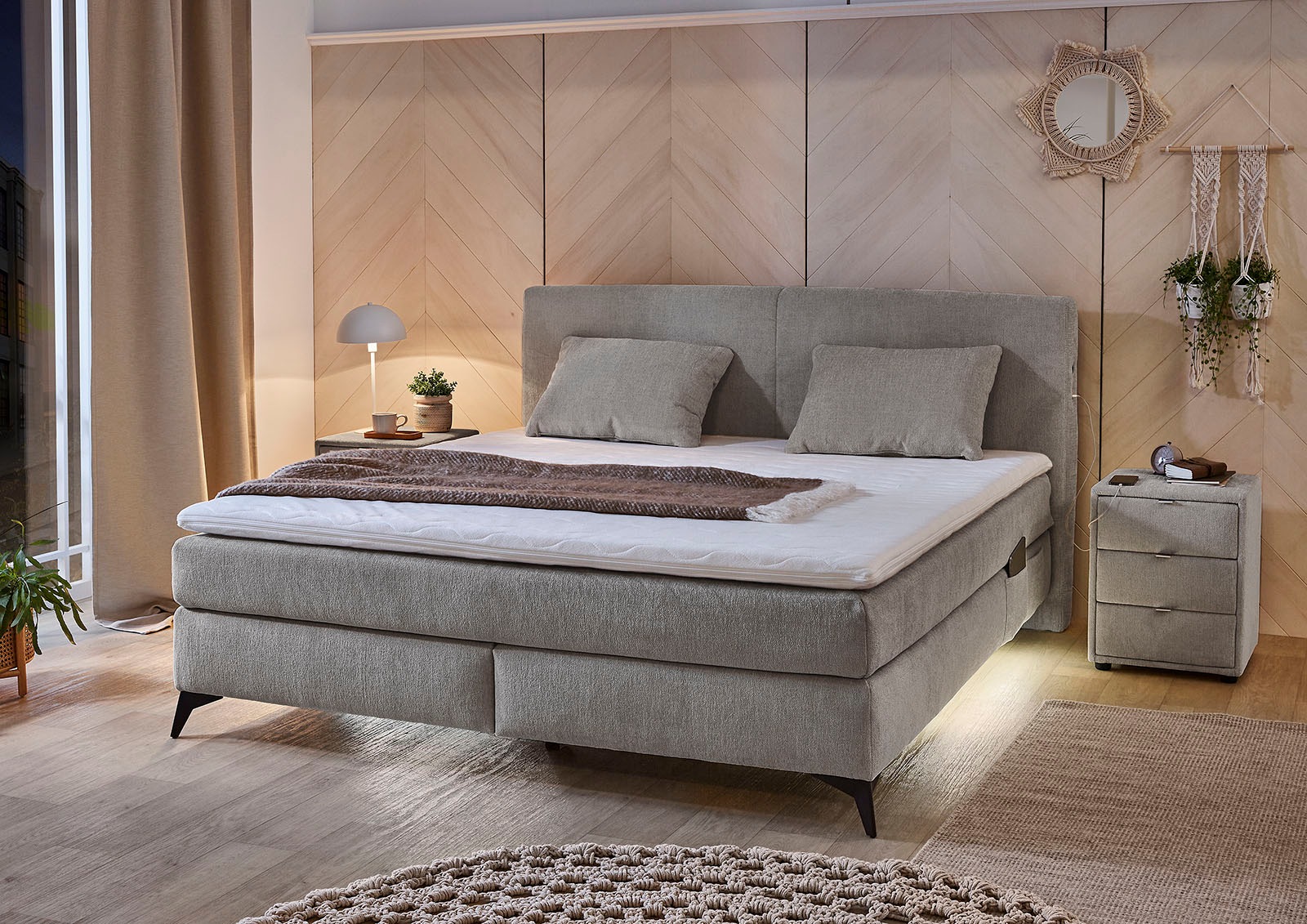 Jockenhöfer Gruppe Boxspringbett »Kira in den Breiten 160x200 & 180x200cm«, günstig online kaufen