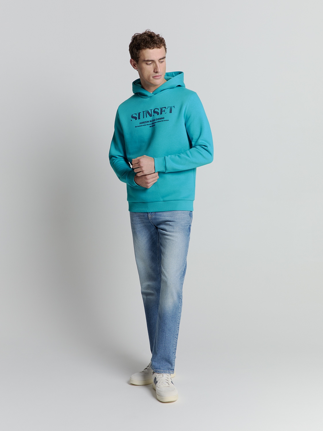 NO EXCESS Hoodie »No Excess Kapuzenpullover Sweater Hooded«