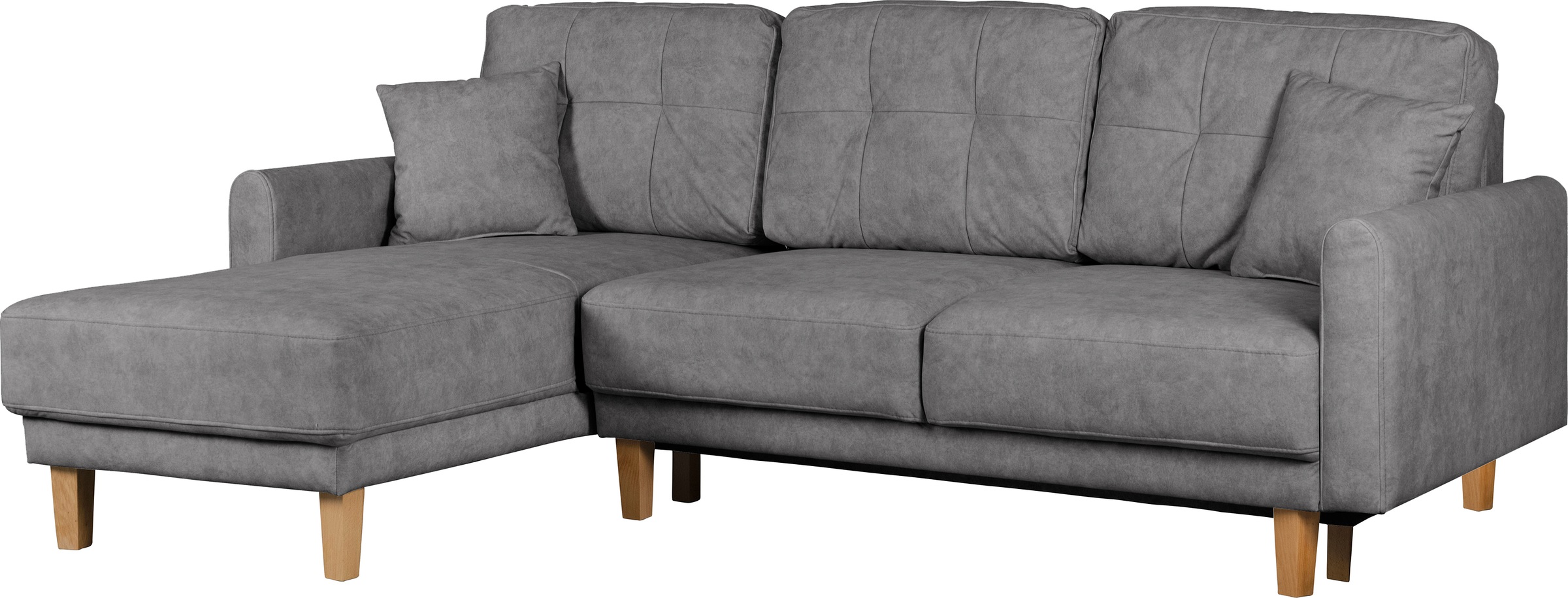 Home affaire Ecksofa »TRIPLO optionale Schlafsofa mit Bettkasten, Maße B/T/H: 234/164/89 cm«, L-Form wahlweise mit Bettfunktion - Liegefläche 132x210 cm