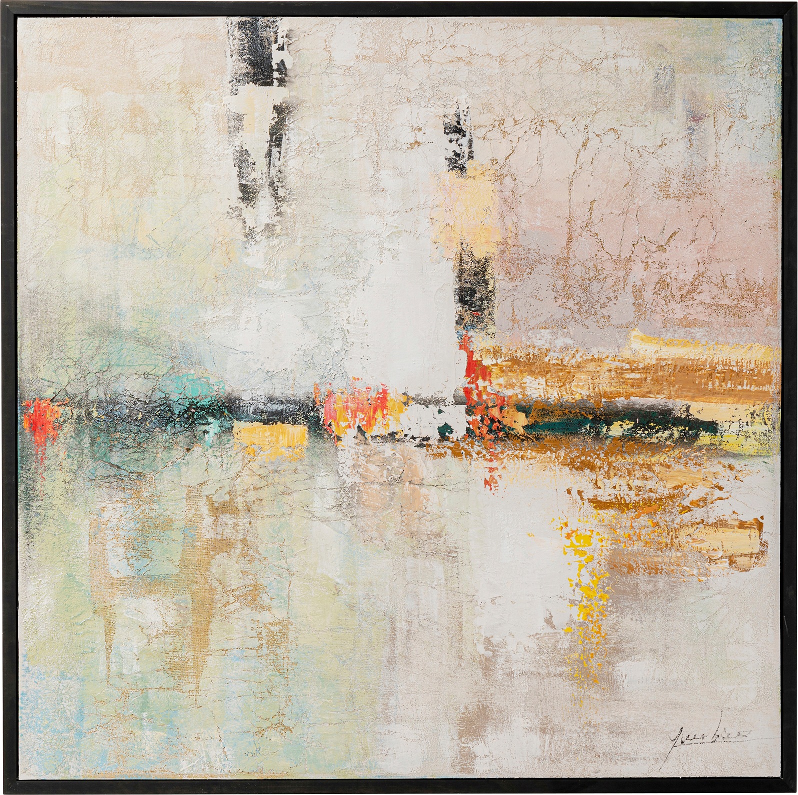 Kare Design Bild mit Rahmen »Gerahmtes Bild Dust Blau« günstig online kaufen