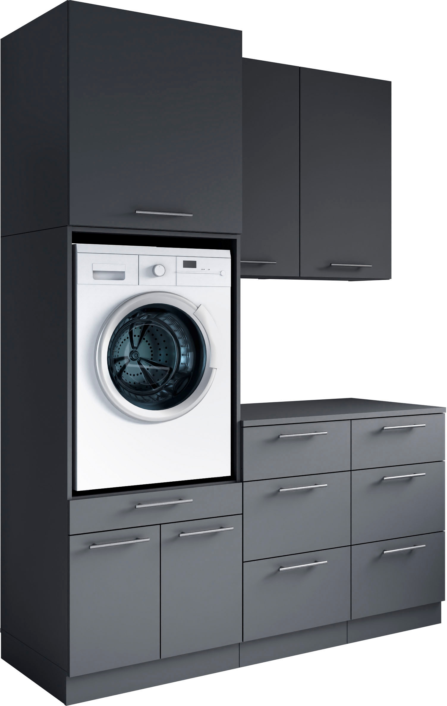 Laundreezy Mehrzweckschrank-Set »Laundreezy, 6-tlg. Mehrzweckschrank-Set B/H/T 168/238/68 cm« 6 Stk. tlg.
