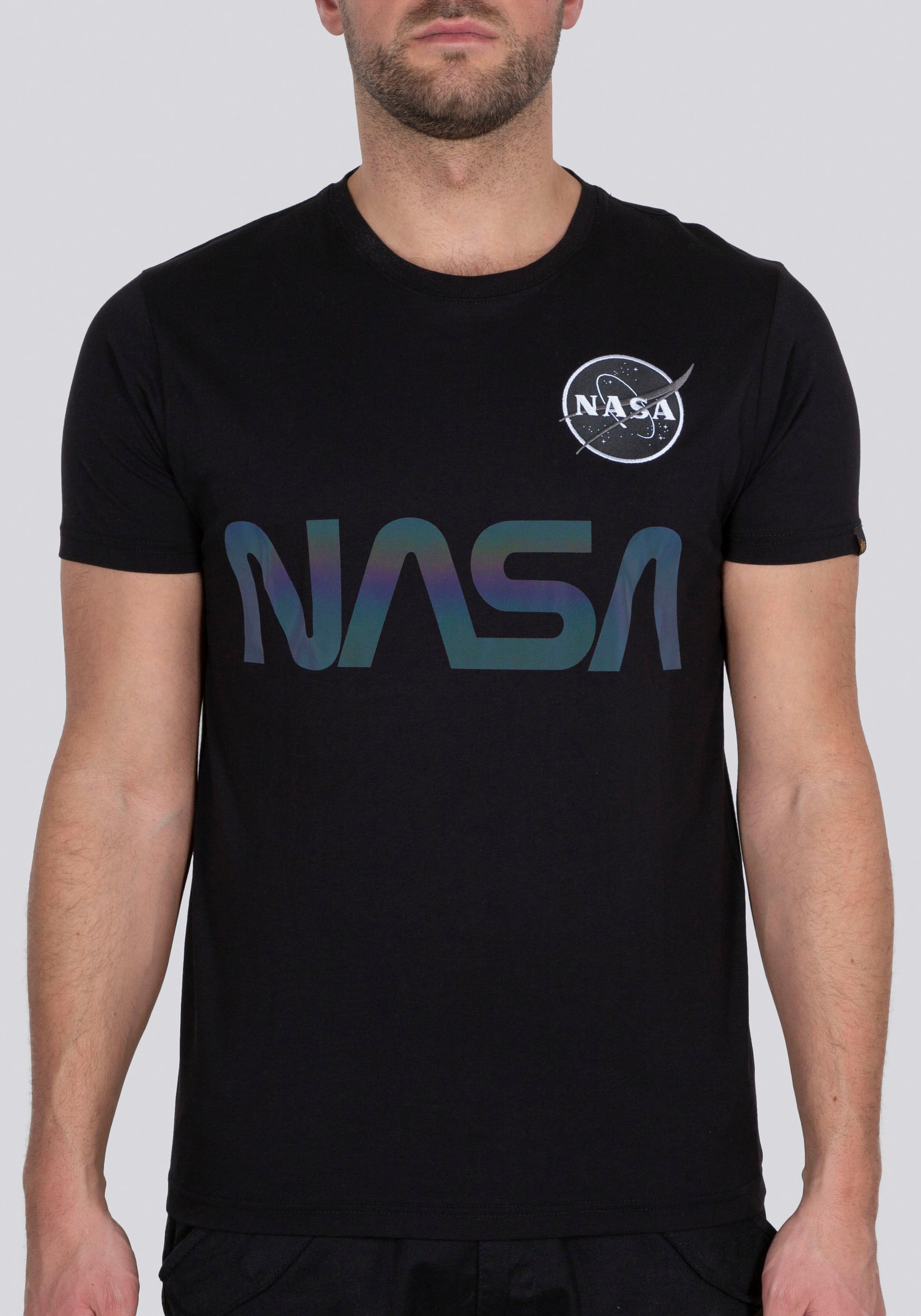 Alpha Industries Rundhalsshirt »Nasa Reflective Tee«