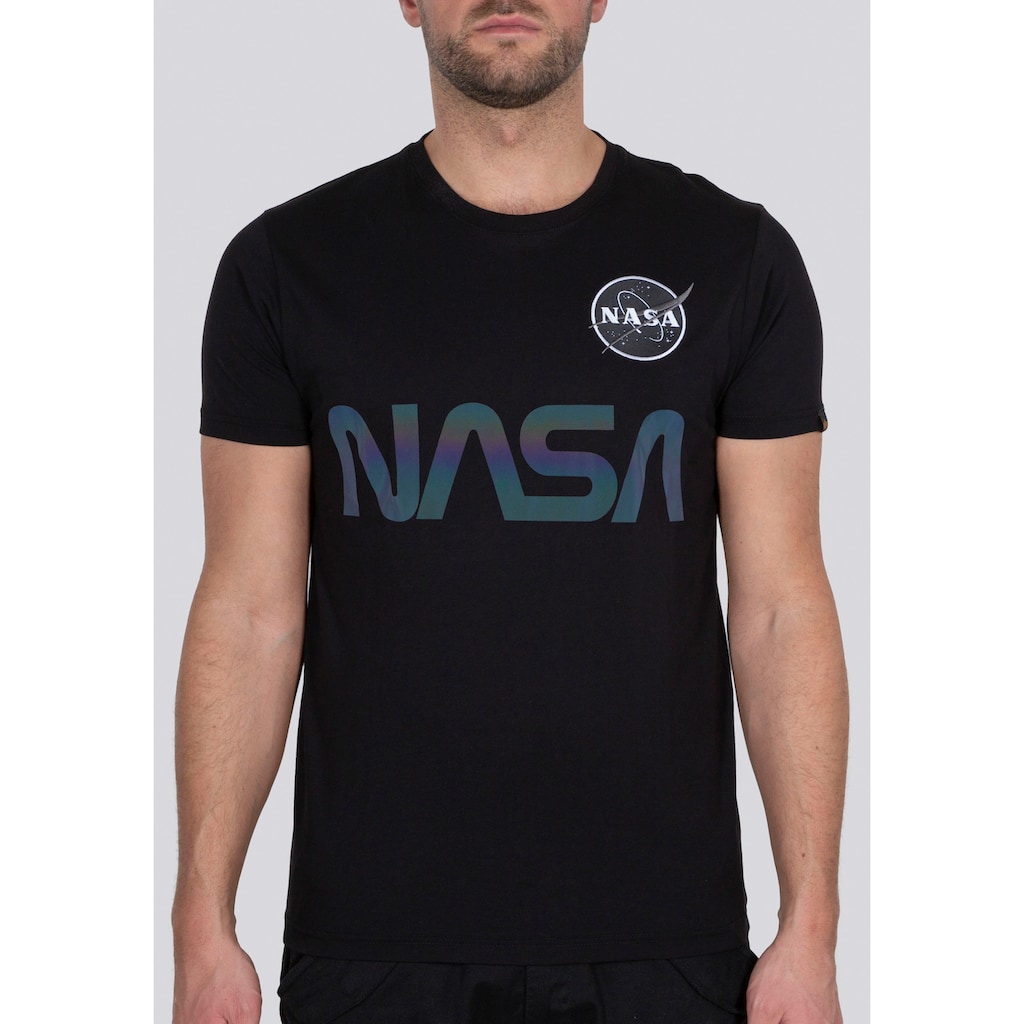 Alpha Industries Rundhalsshirt »Nasa Reflective Tee«