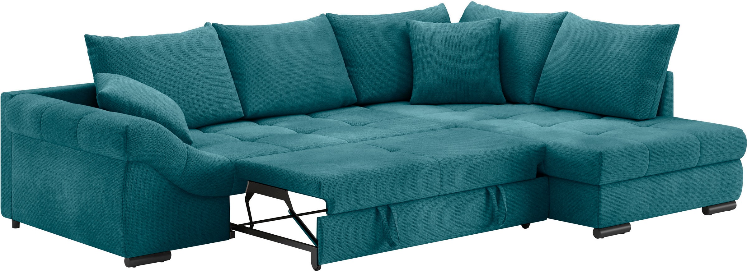 Mr. Couch Ecksofa »Allegro, L-Form«, mit Hochschläfer-Bettauszug, wahlweise mit Kaltschaum