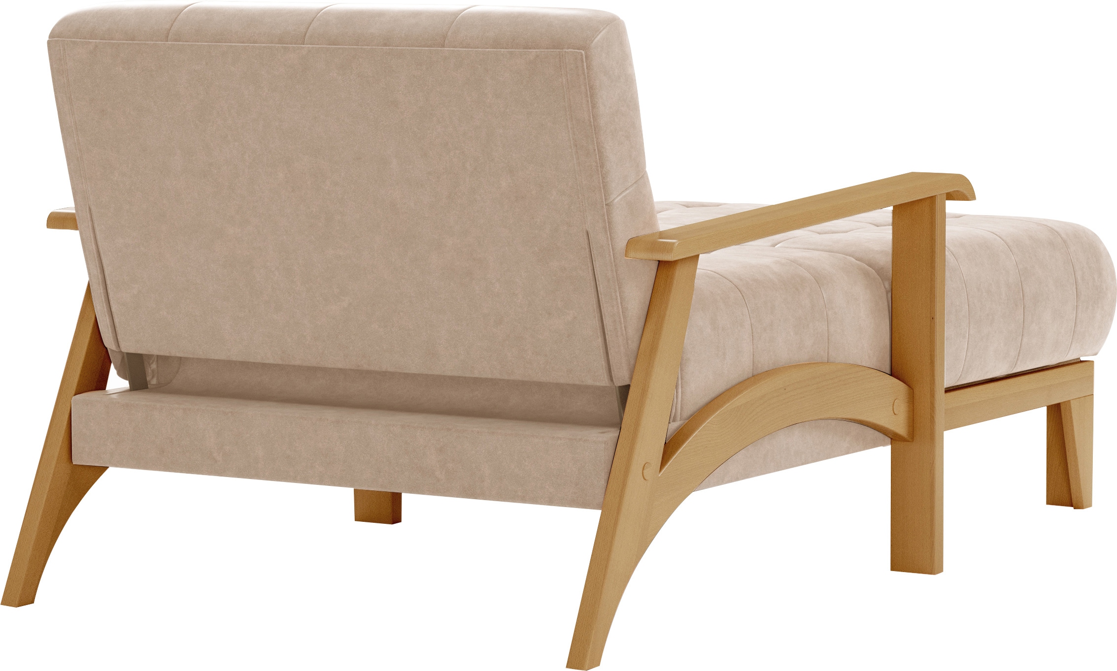 sit&more Recamiere »Billund«, Armlehnen aus eichefarbigem Buchenholz, verschiedene Bezüge und Farben